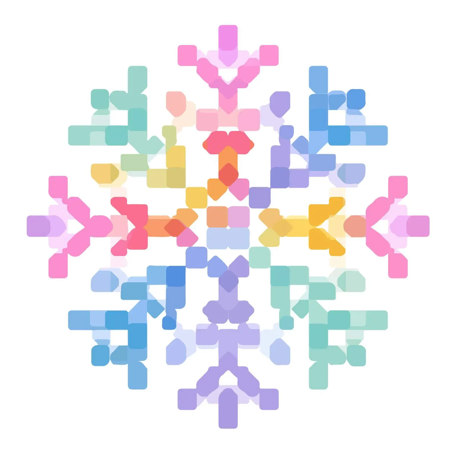 Snowflake Flat Design Icon — free download from Dotvec