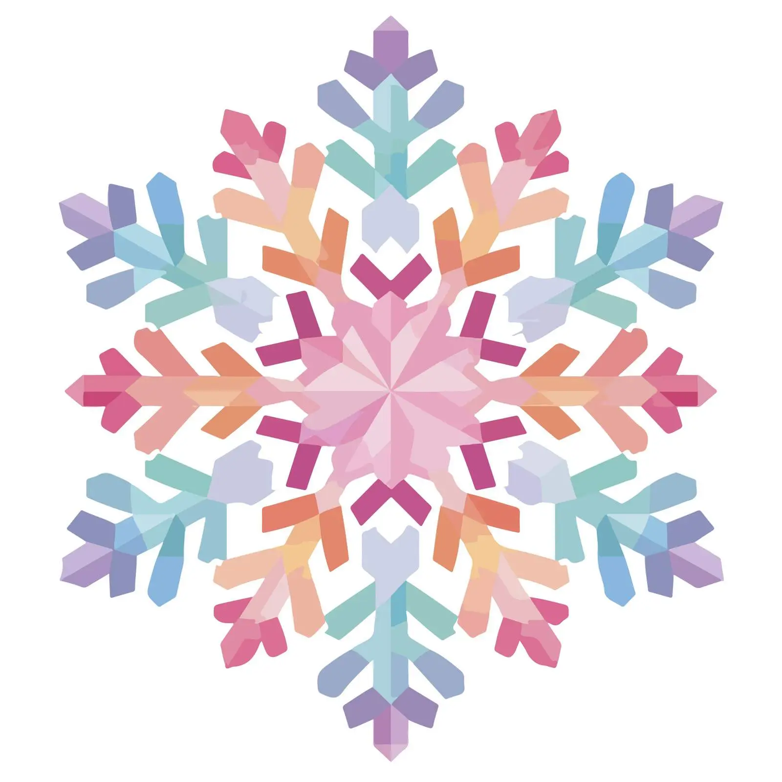 Snowflake Flat Vector Icon Design — free download from Dotvec