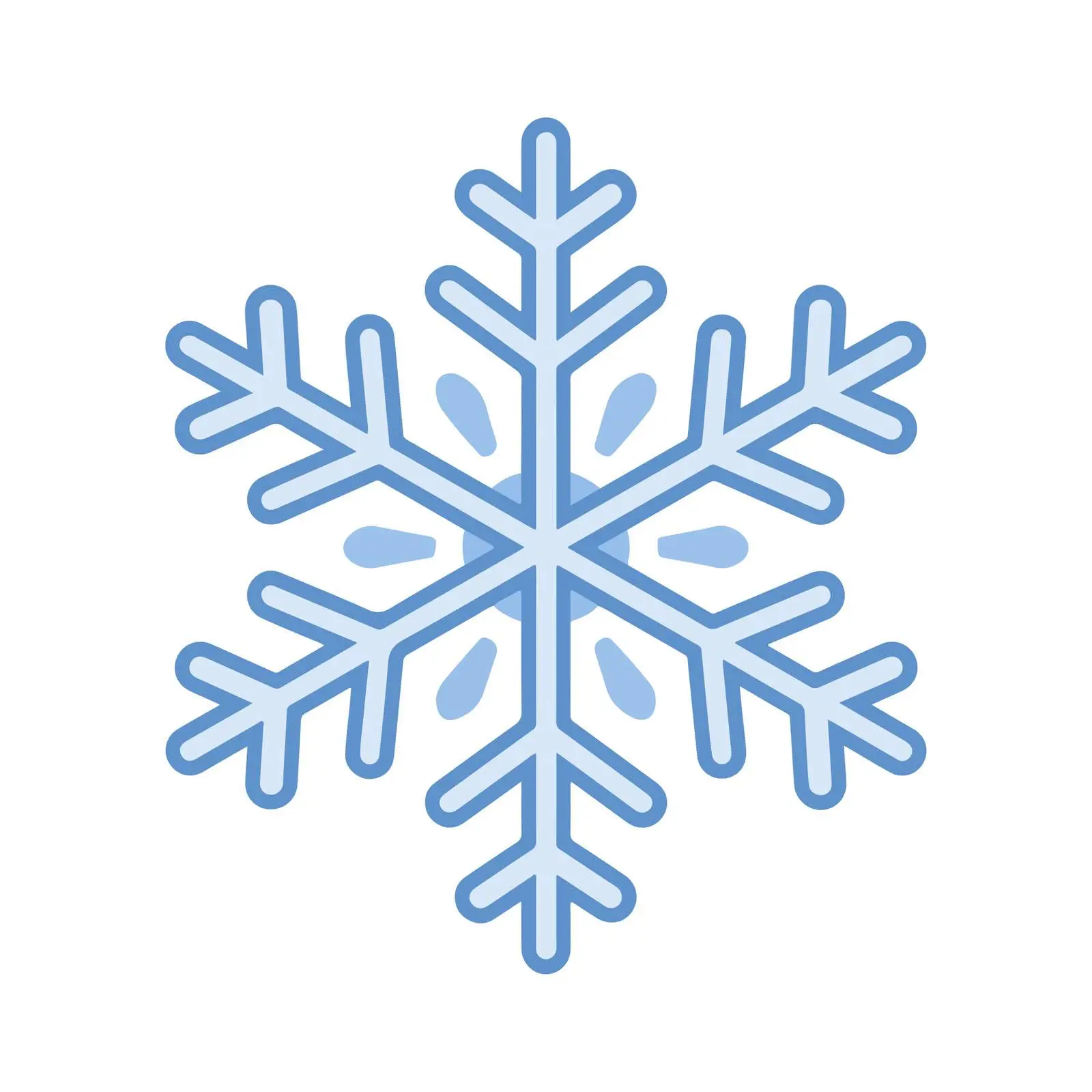 Snowflake Icon Monoline Design — free download from Dotvec