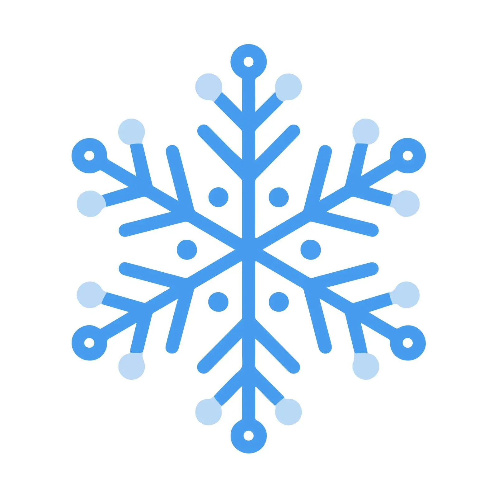 Snowflake Flat Icon Design — free download from Dotvec
