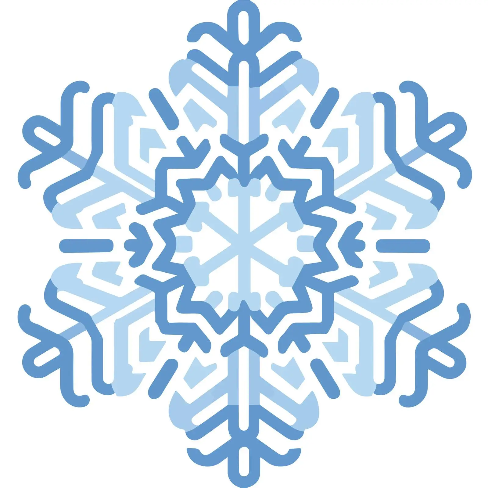Snowflake Flat Icon Design — free download from Dotvec