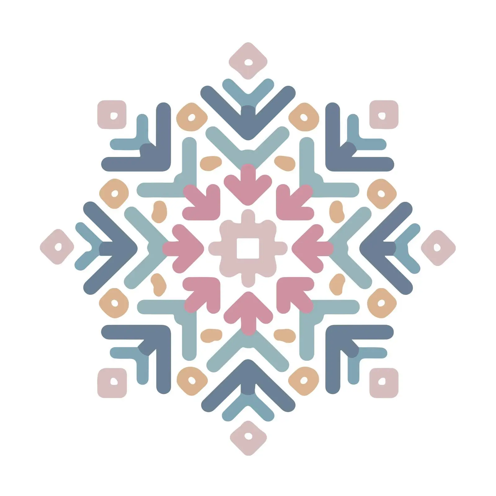 Snowflake Flat Design Icon — free download from Dotvec