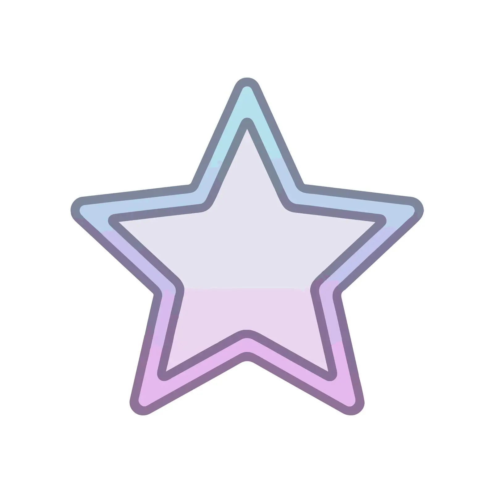 Star Icon Flat Design in Pastel Colors — free download from Dotvec