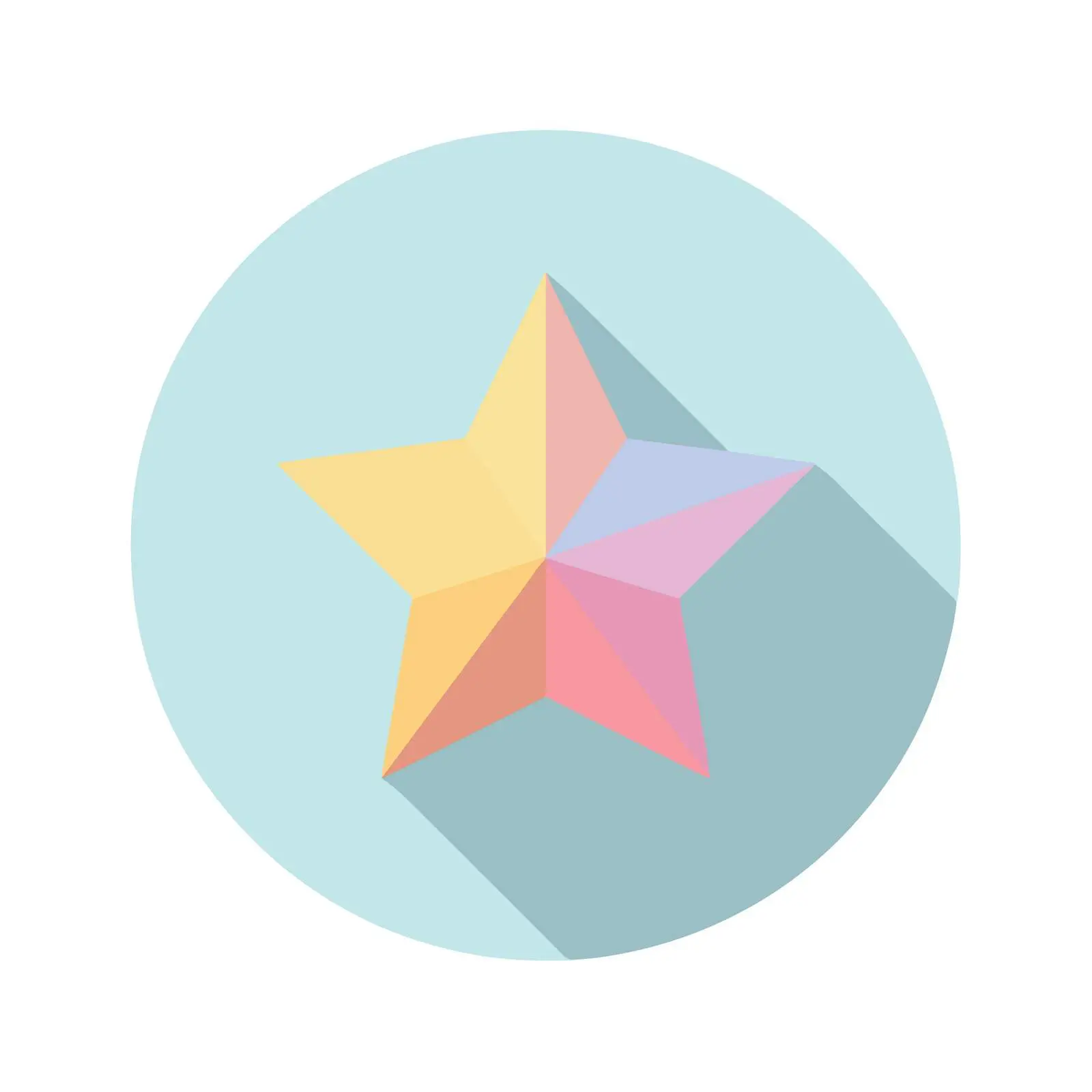 Pastel Star Vector Icon — free download from Dotvec