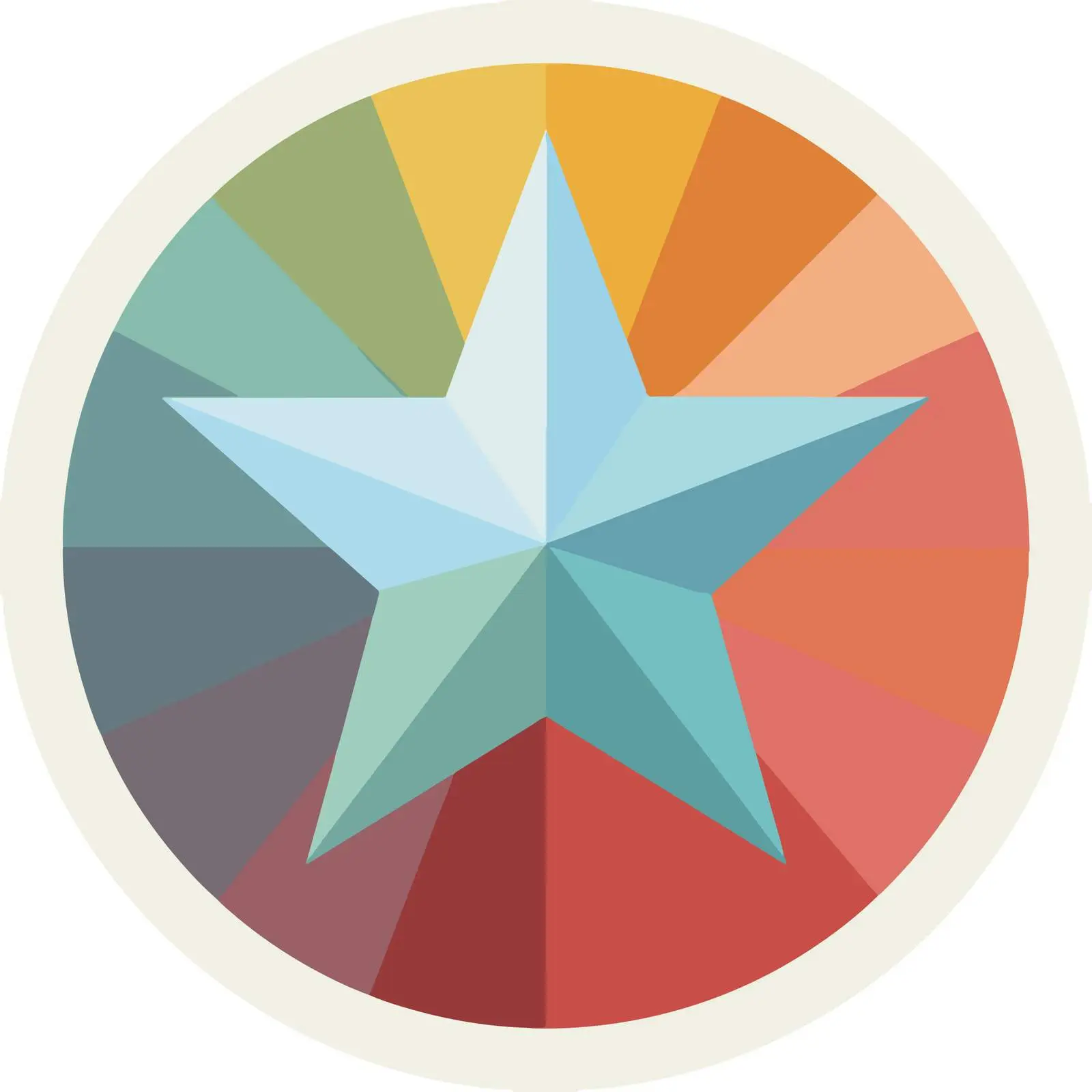 Star Flat Vector Icon Pastel Colors — free download from Dotvec
