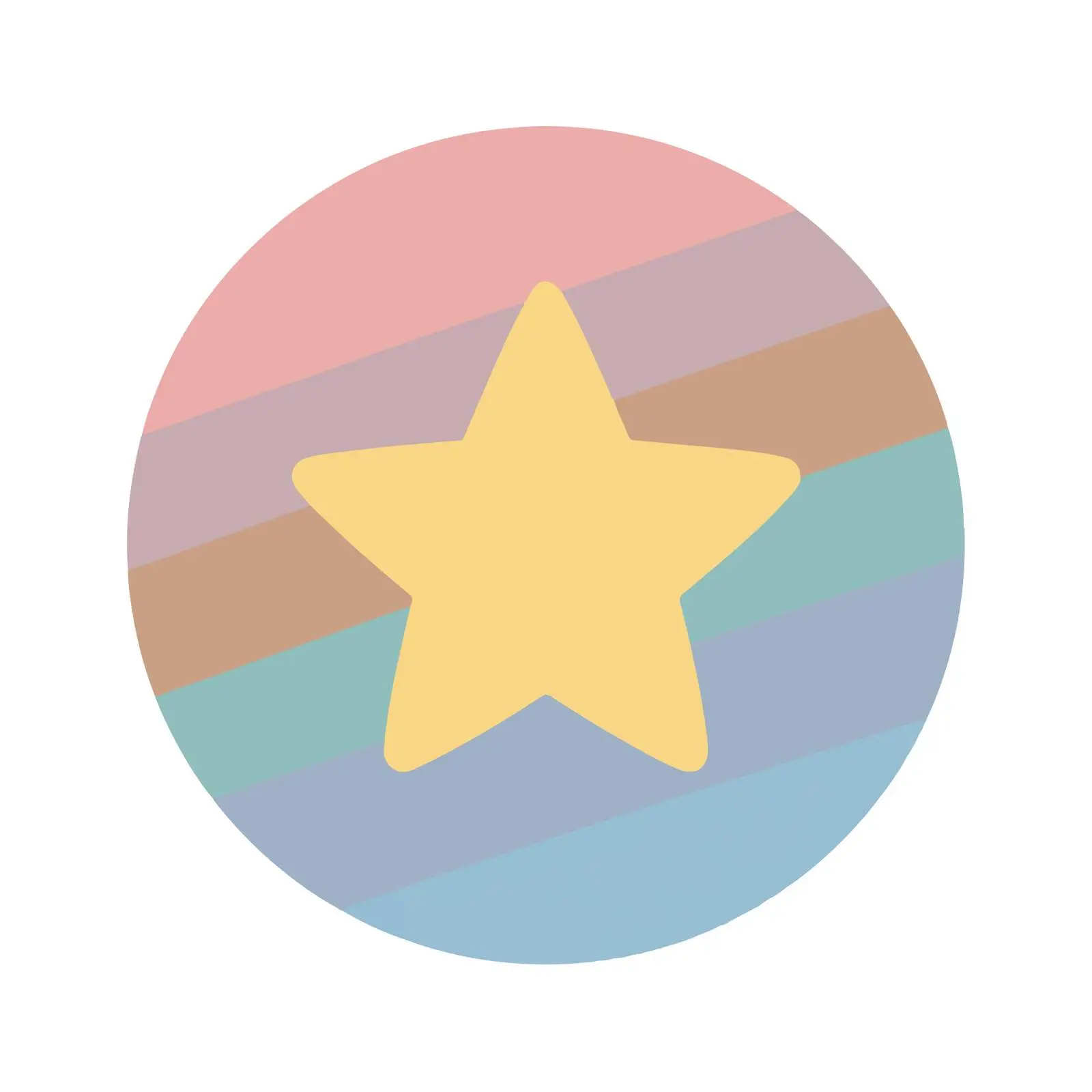 Star Vector Icon in Pastel Colors — free download from Dotvec
