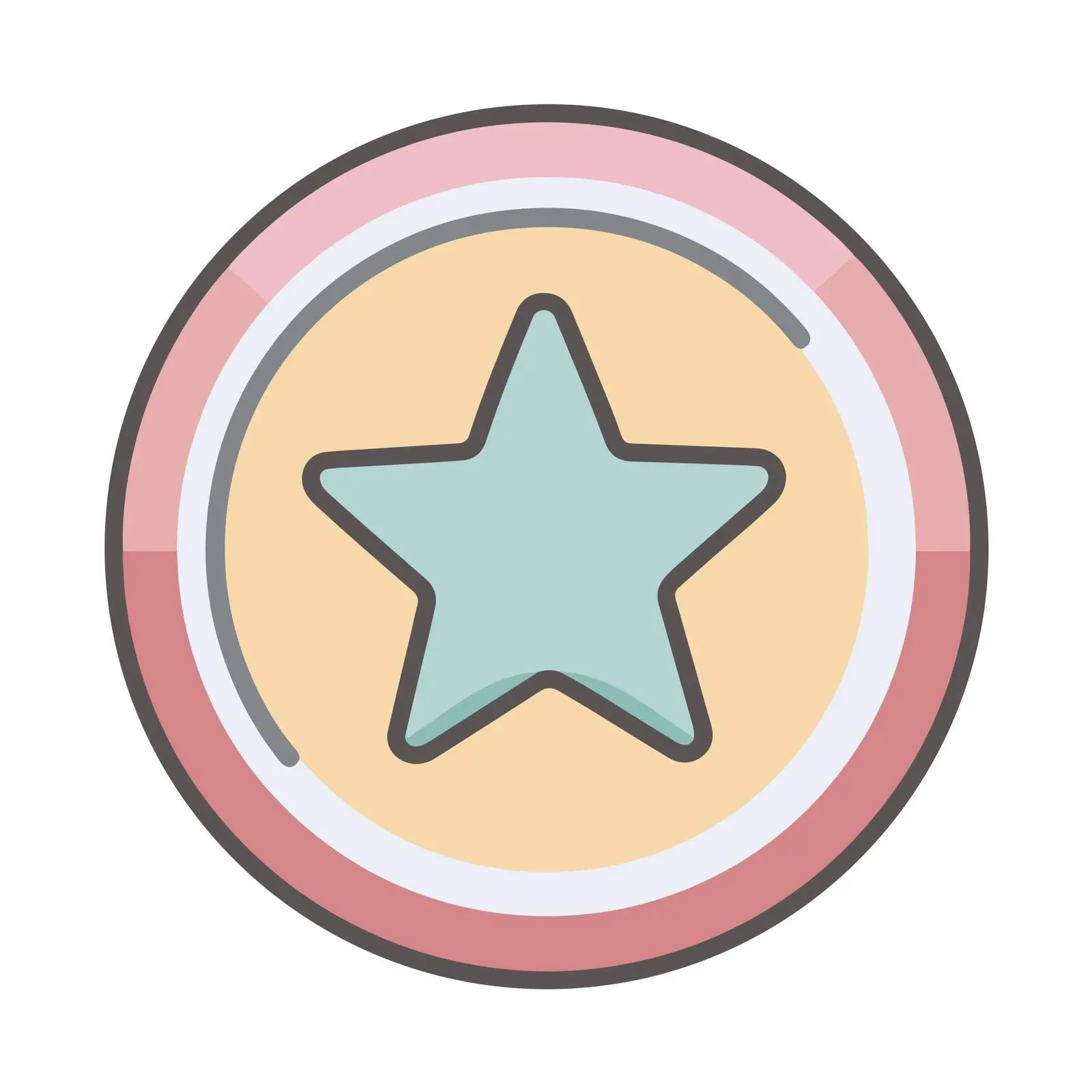Star Icon in Pastel Colors — free download from Dotvec