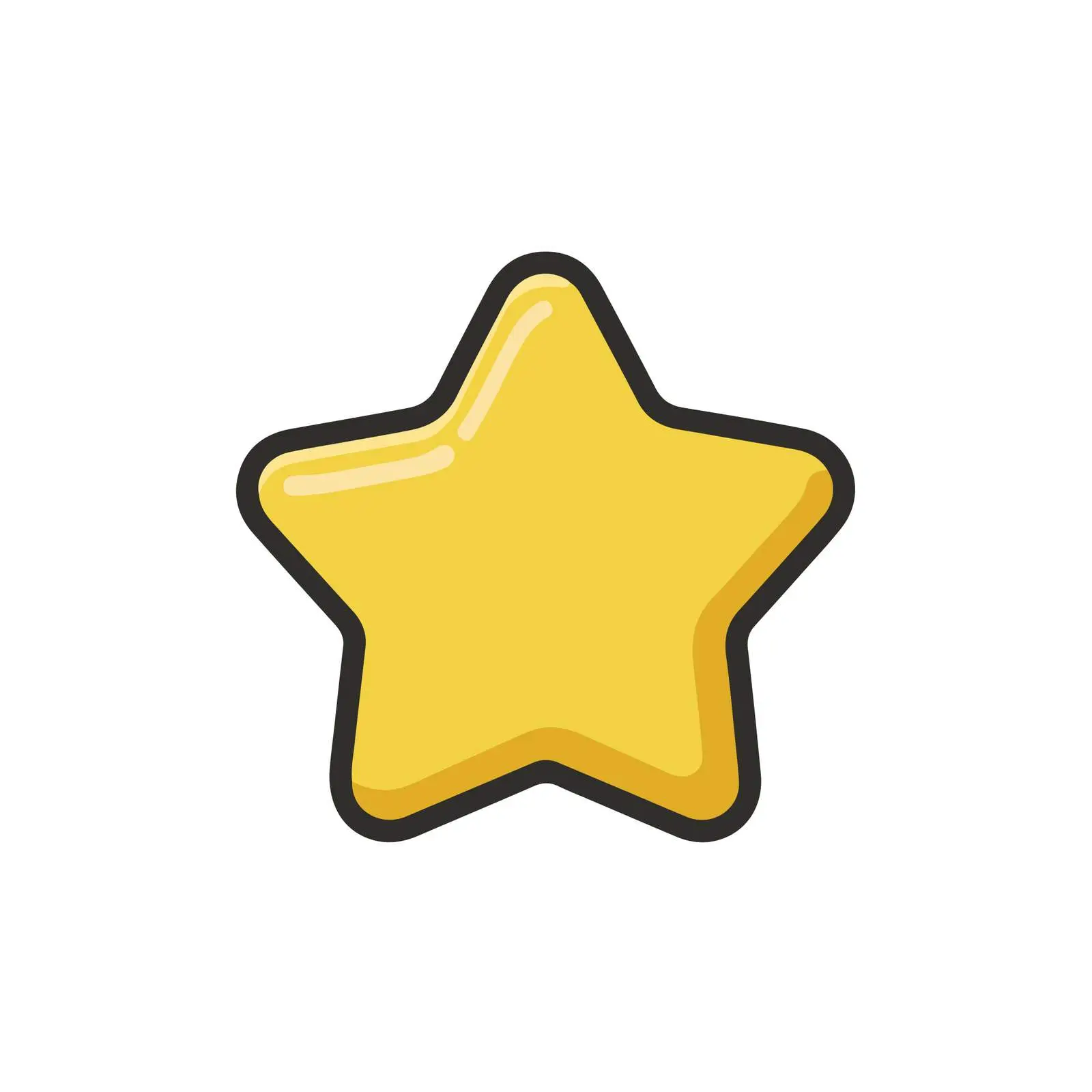 Star Monoline Icon Design – free flat pal image from Dotvec