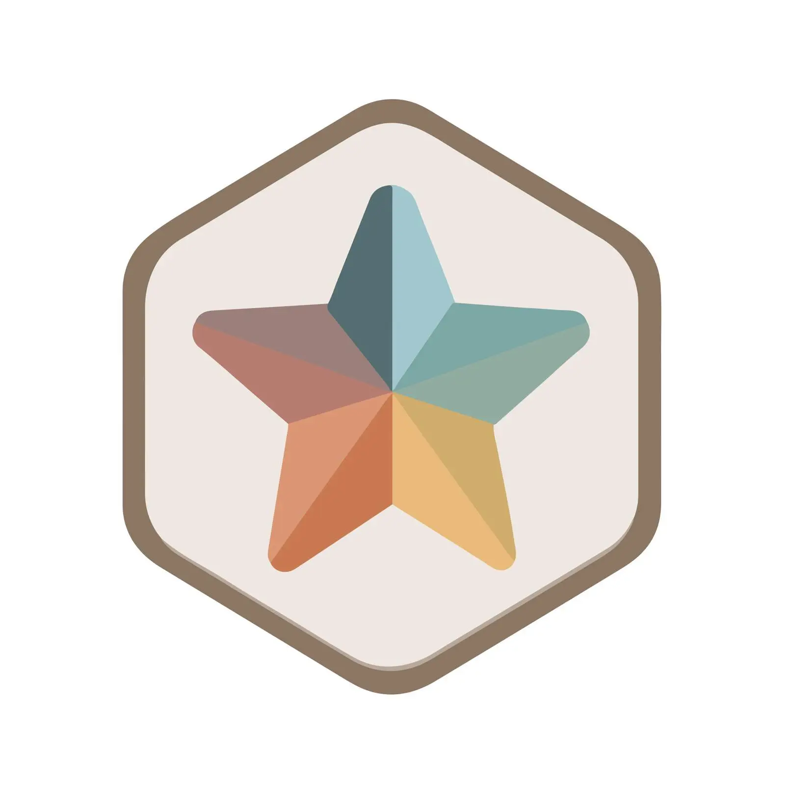 Star Icon Flat Design Muted Colors — free download from Dotvec