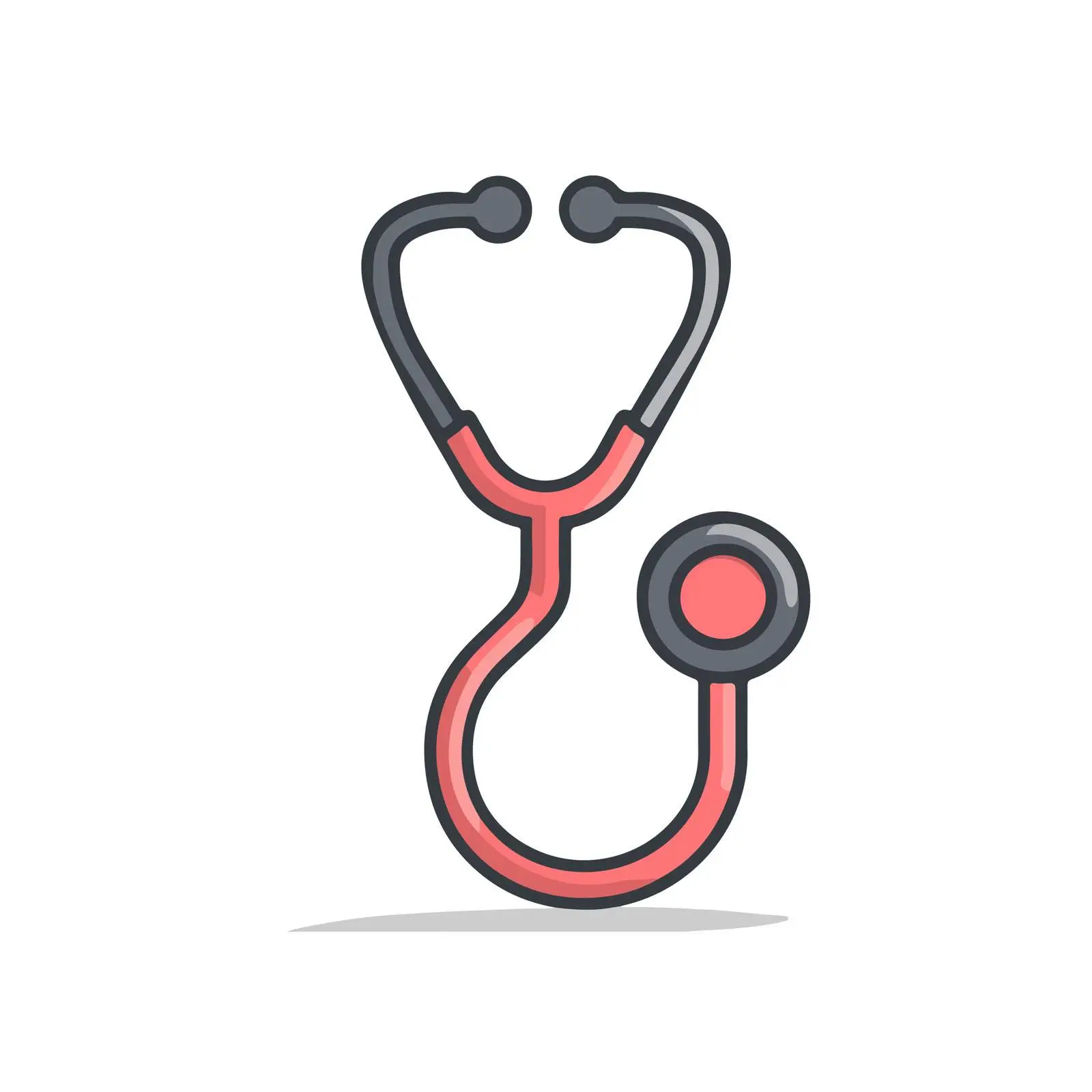 Minimalist Stethoscope Icon — free download from Dotvec
