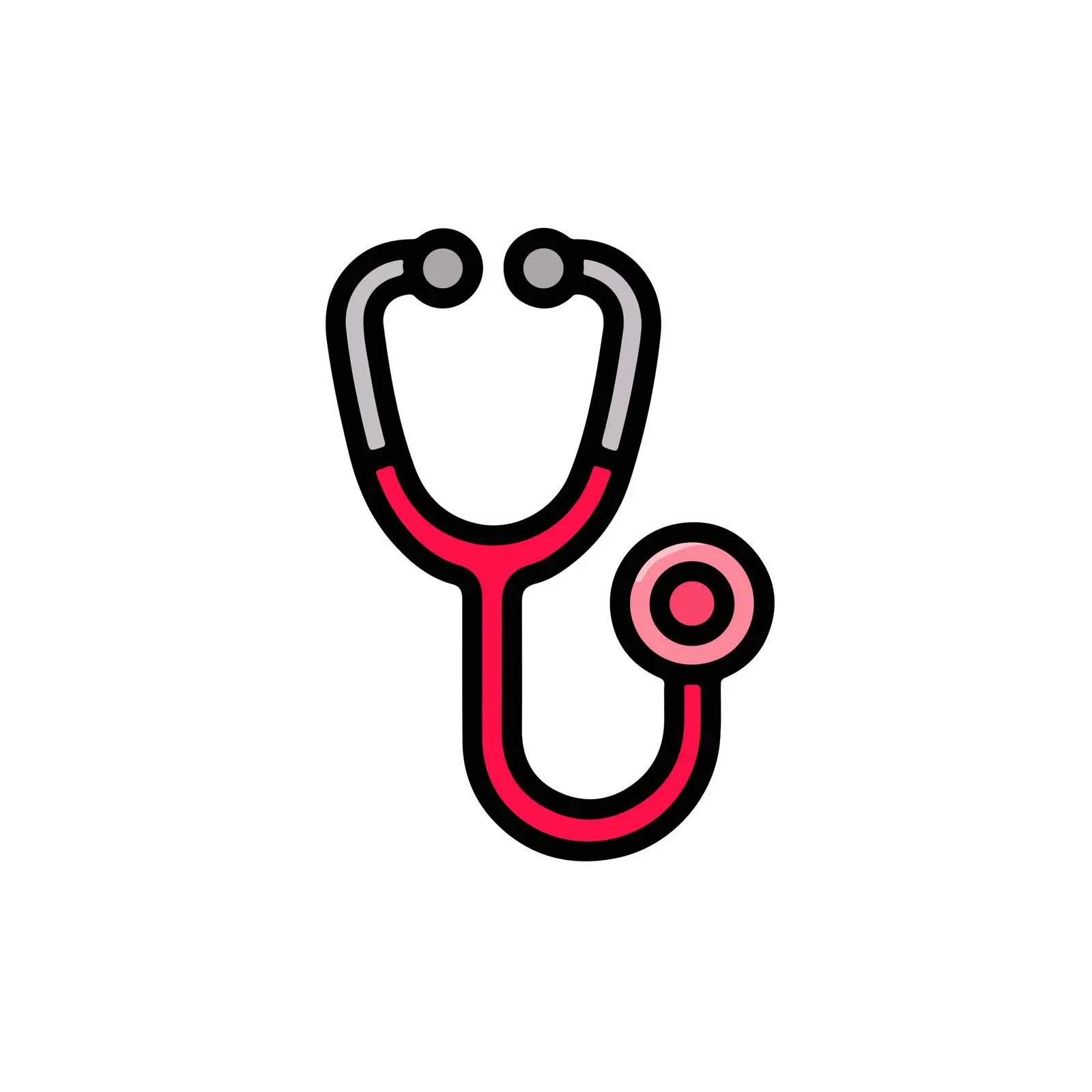 Minimal Stethoscope Icon — free download from Dotvec