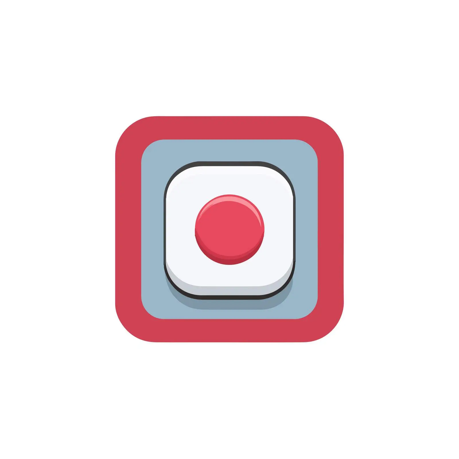 Stop Button Icon Design — free download from Dotvec