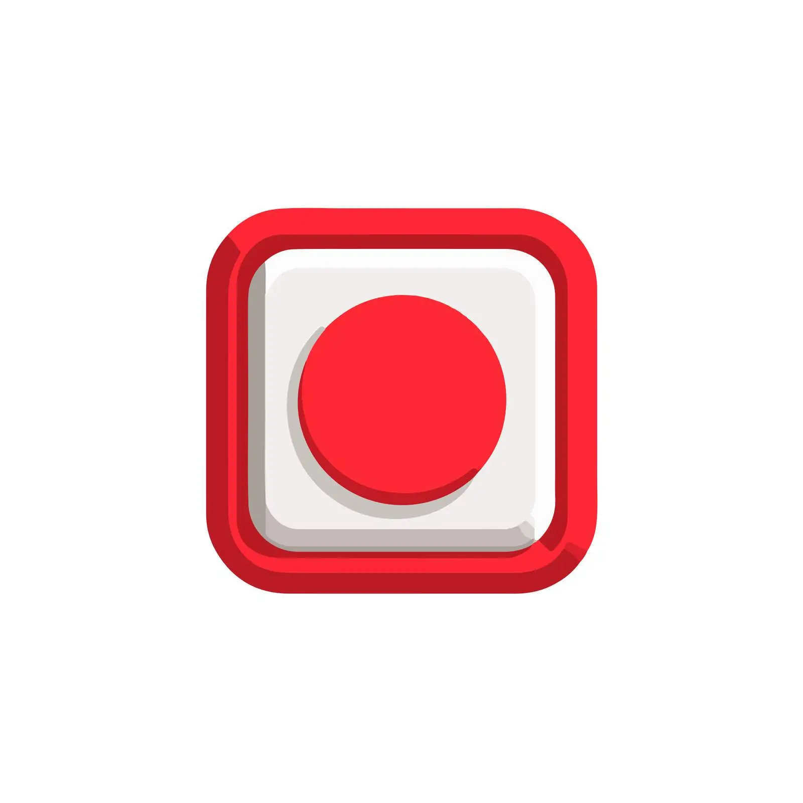 Stop Button UI Icon — free download from Dotvec