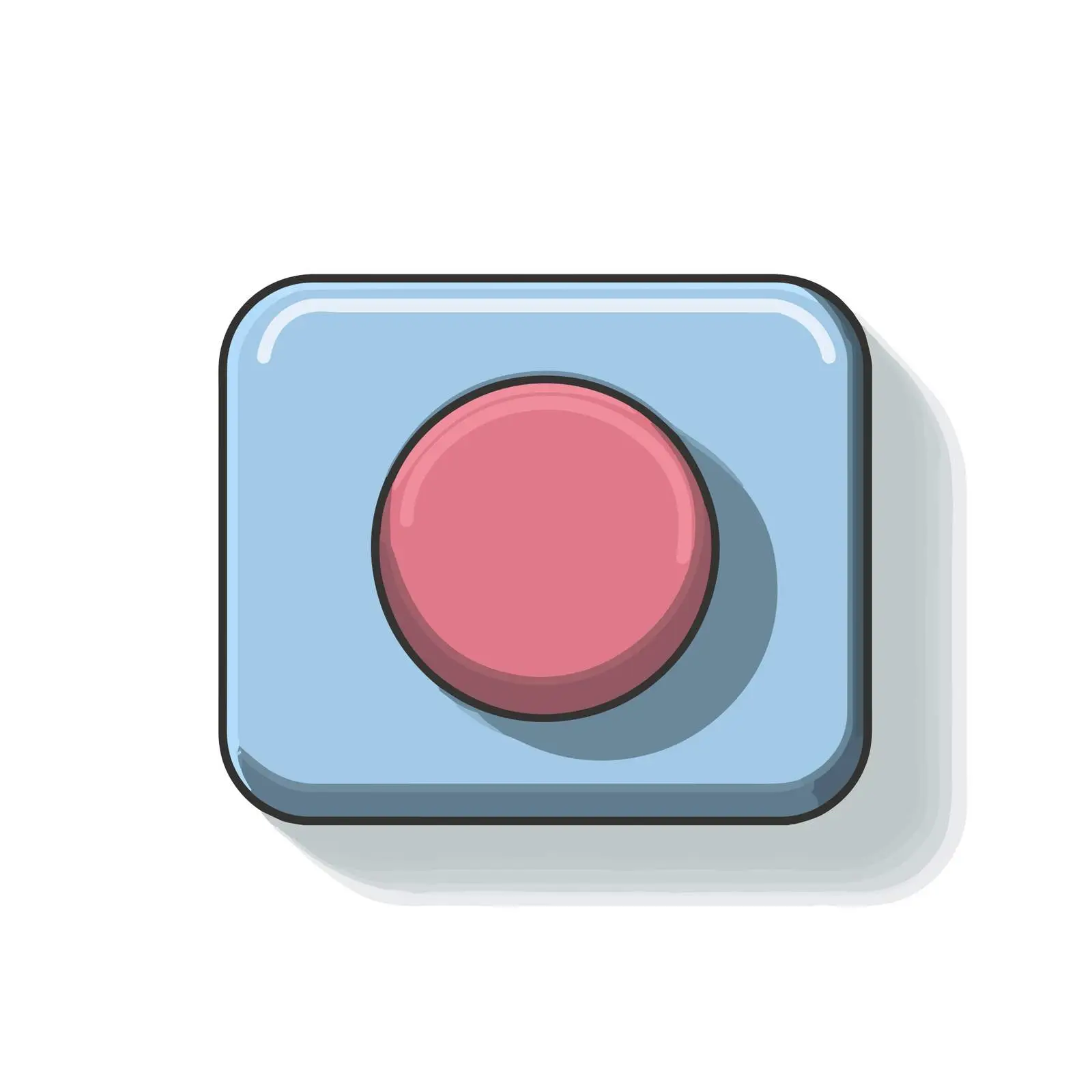 Stop Button Icon Design — free download from Dotvec