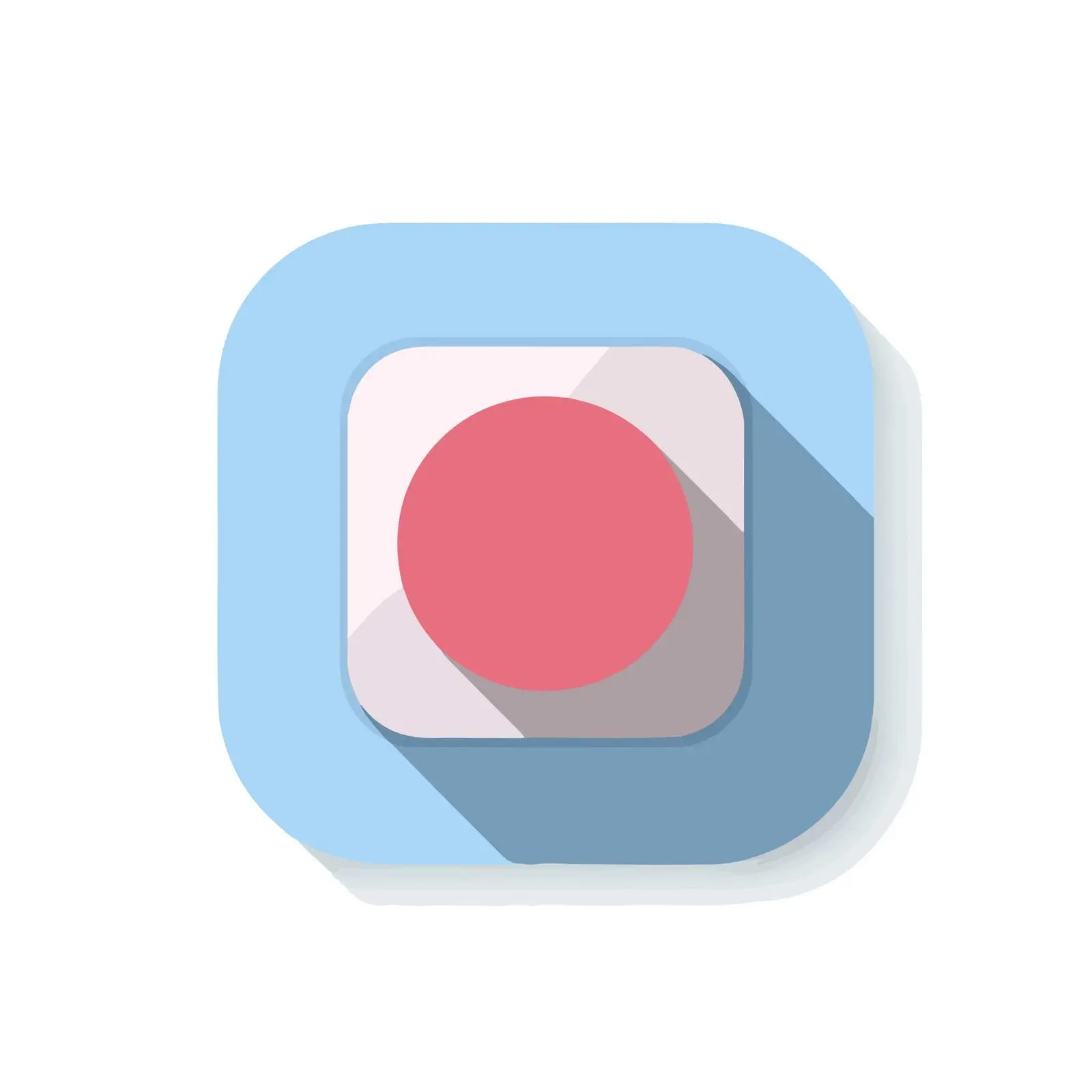 Stop Button Flat Icon Design — free download from Dotvec
