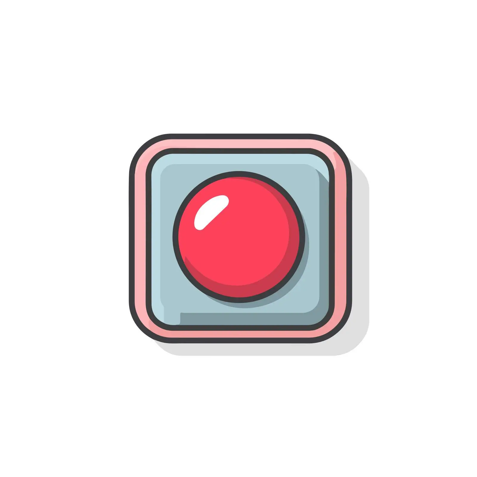 Stop Button Vector Icon — free download from Dotvec