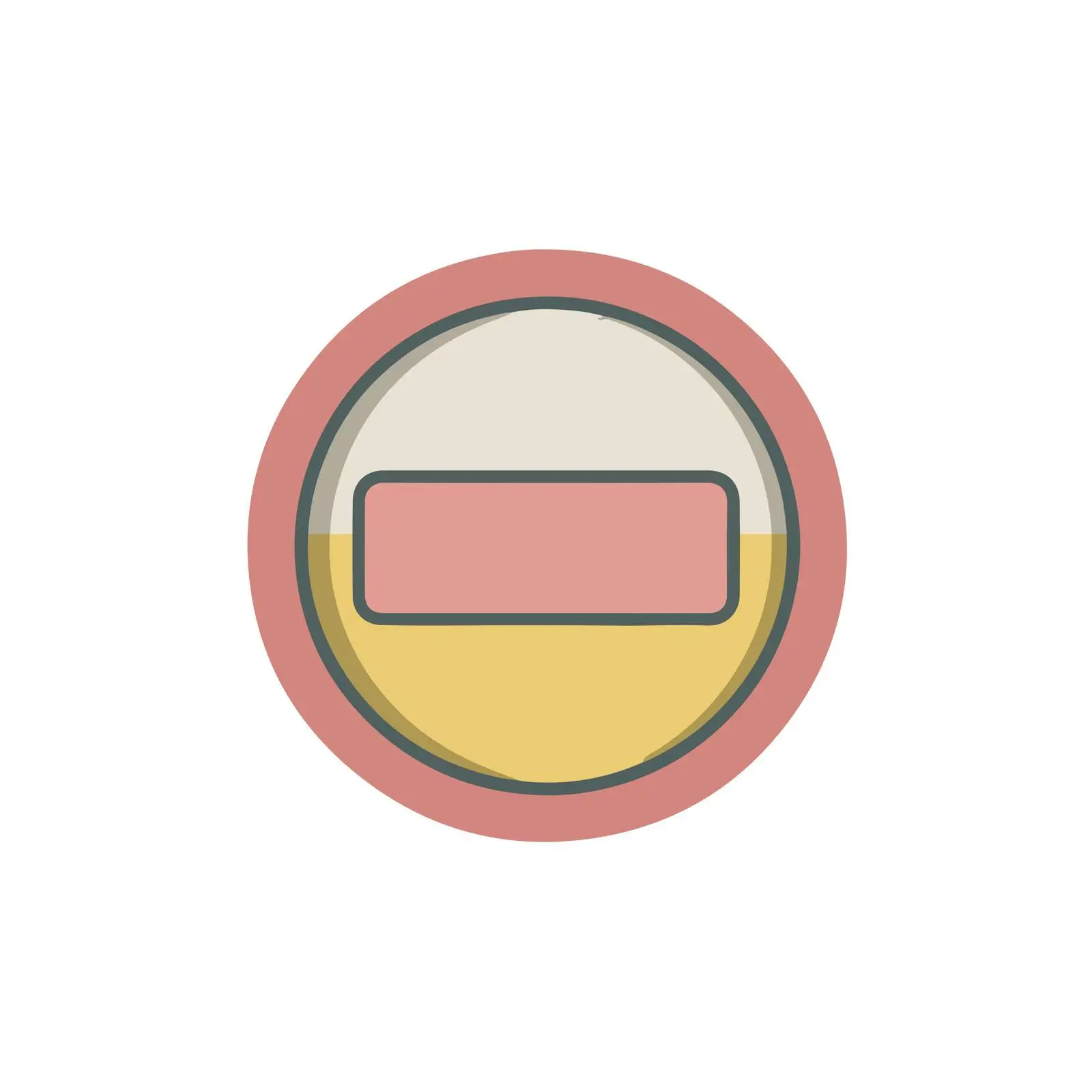 Stop Button Flat Icon Design — free download from Dotvec