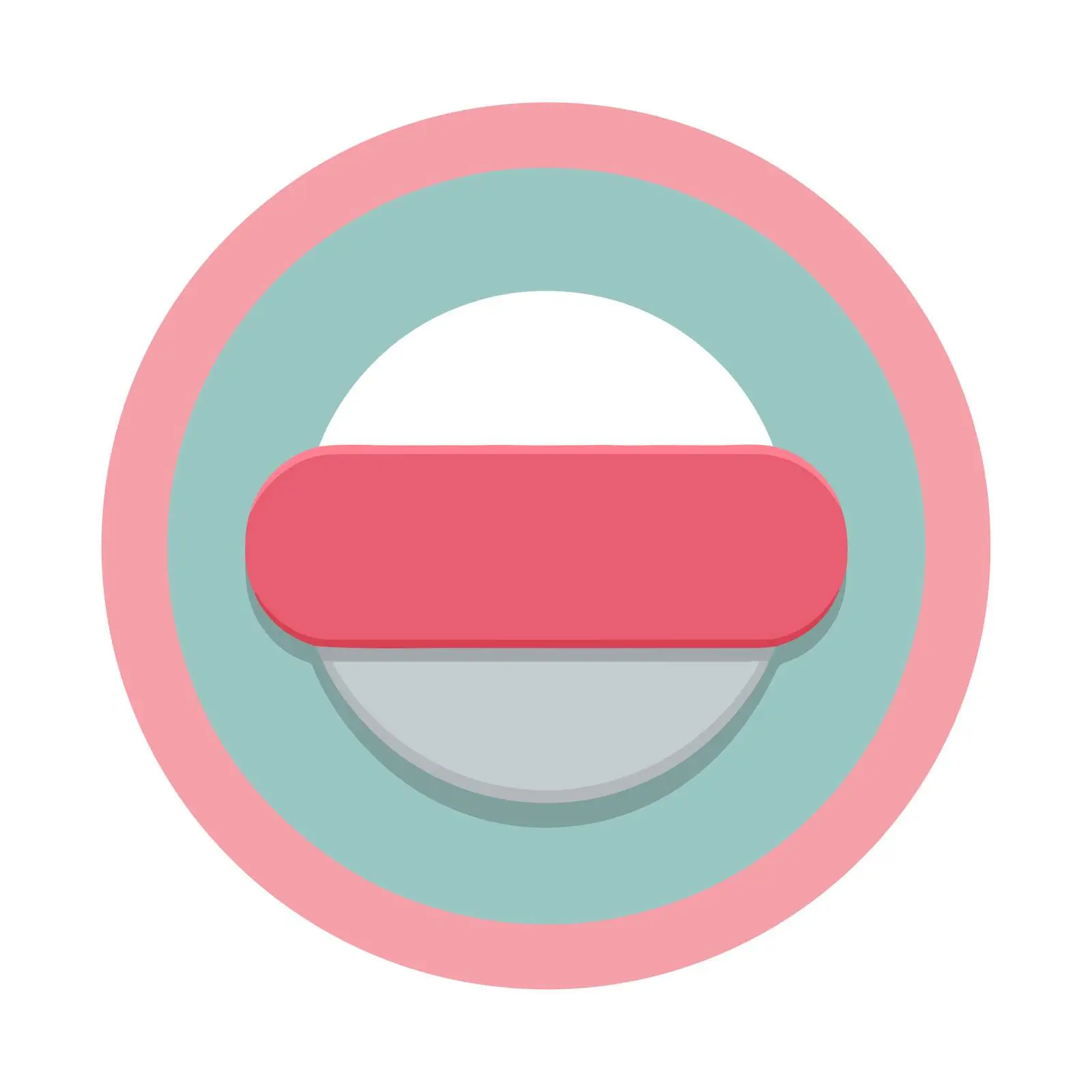 Stop Button Flat Vector Design Icon — free download from Dotvec