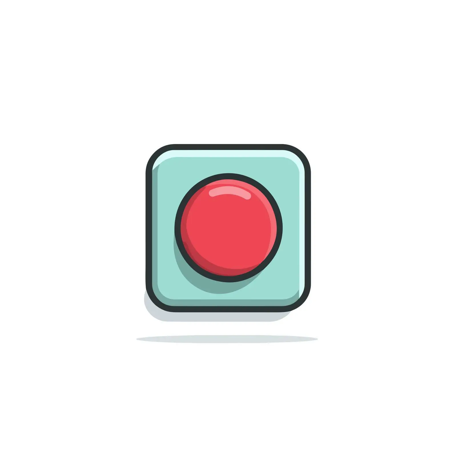 Minimalist Stop Button Icon — free download from Dotvec