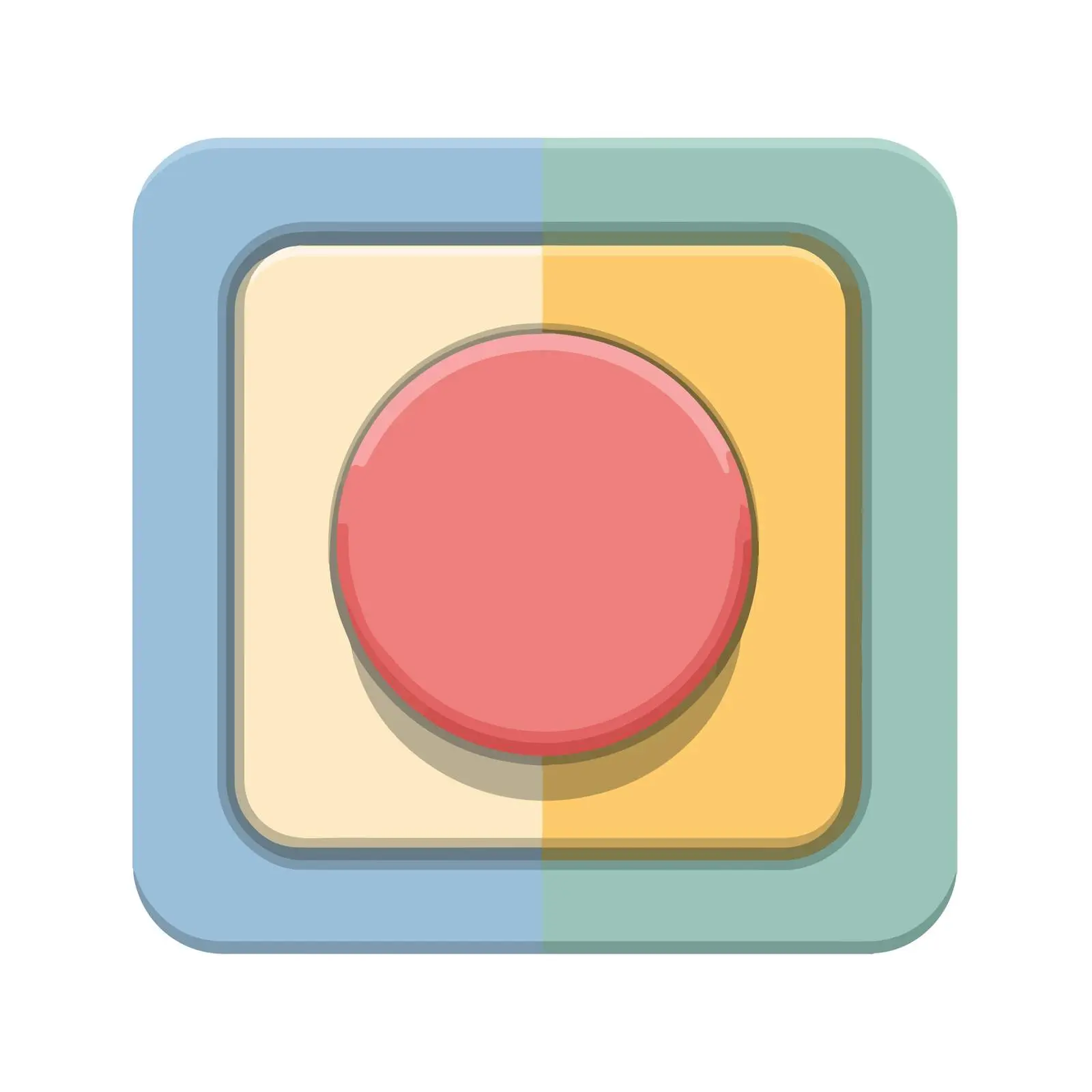 Stop Button Pictogram Flat Design — free download from Dotvec