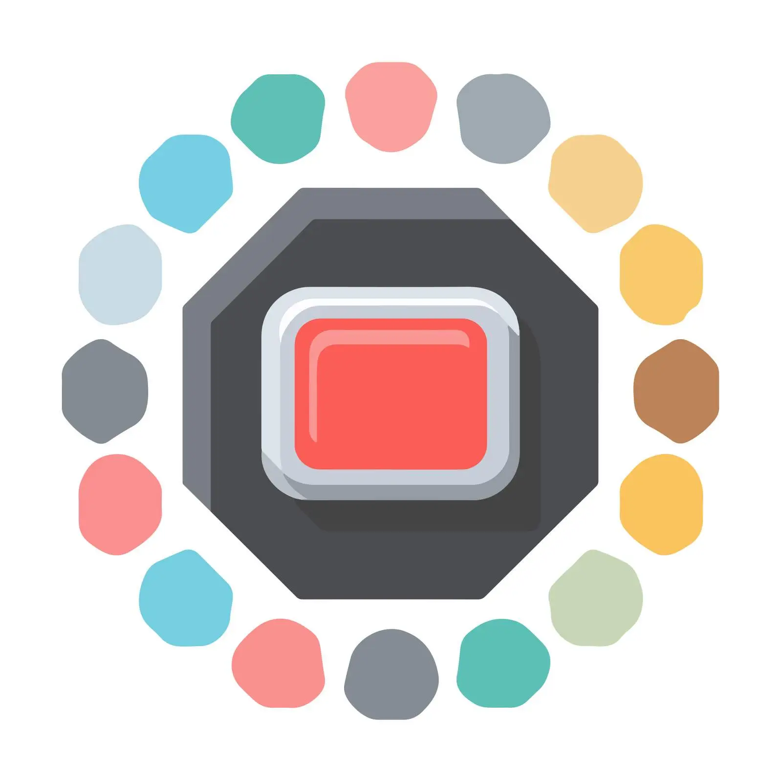 Stop Button Icon Design — free download from Dotvec