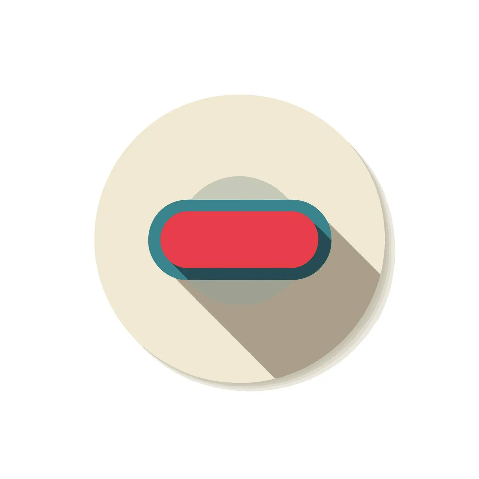 Stop Button Flat Icon — free download from Dotvec