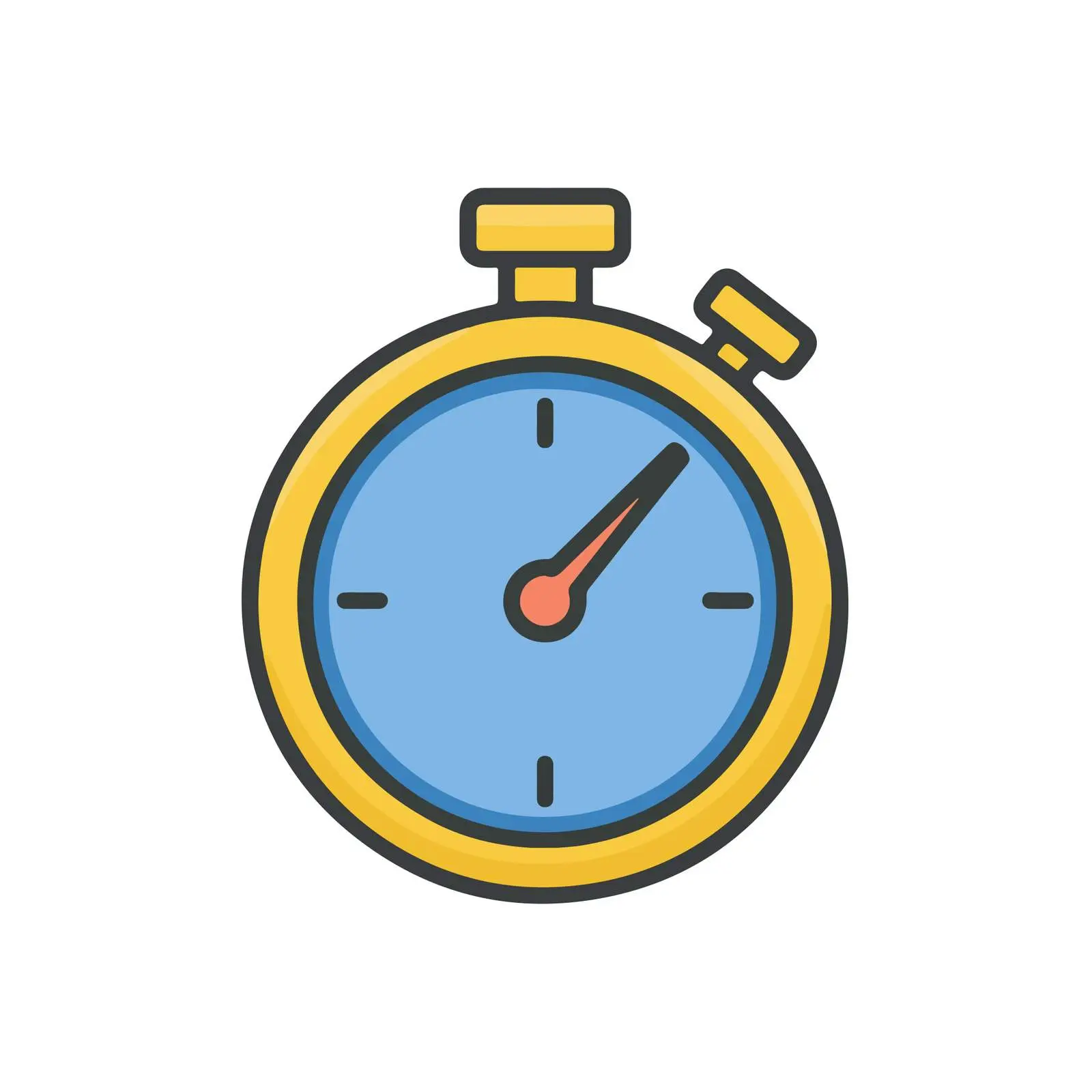 Clean Stopwatch Icon Design — free download from Dotvec