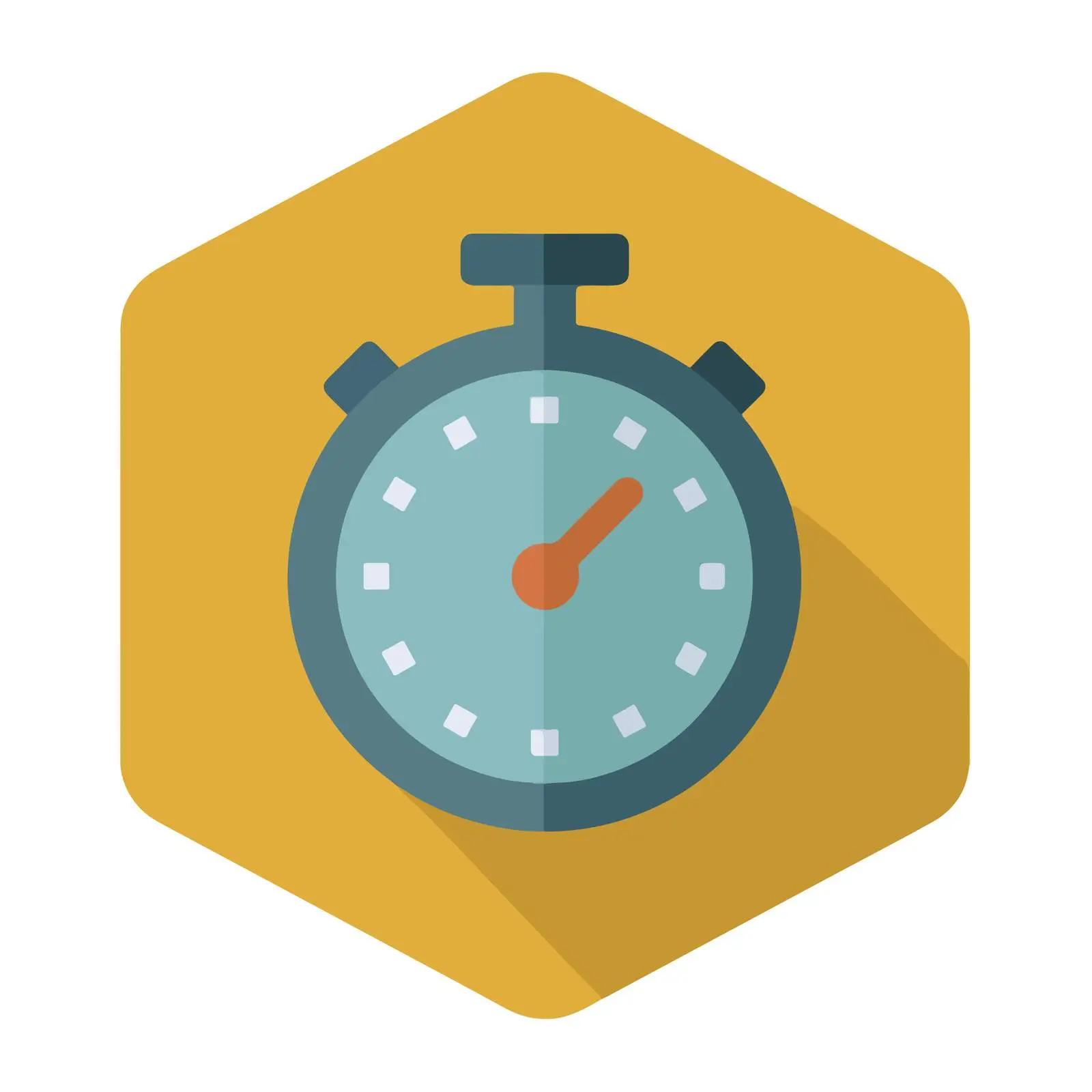 Stopwatch Flat Icon Design — free download from Dotvec