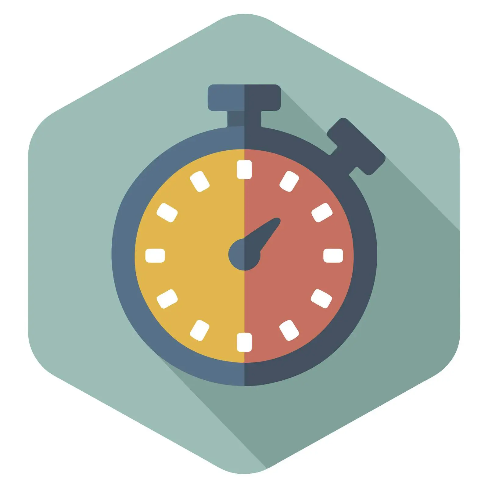 Stopwatch Flat Icon Design — free download from Dotvec