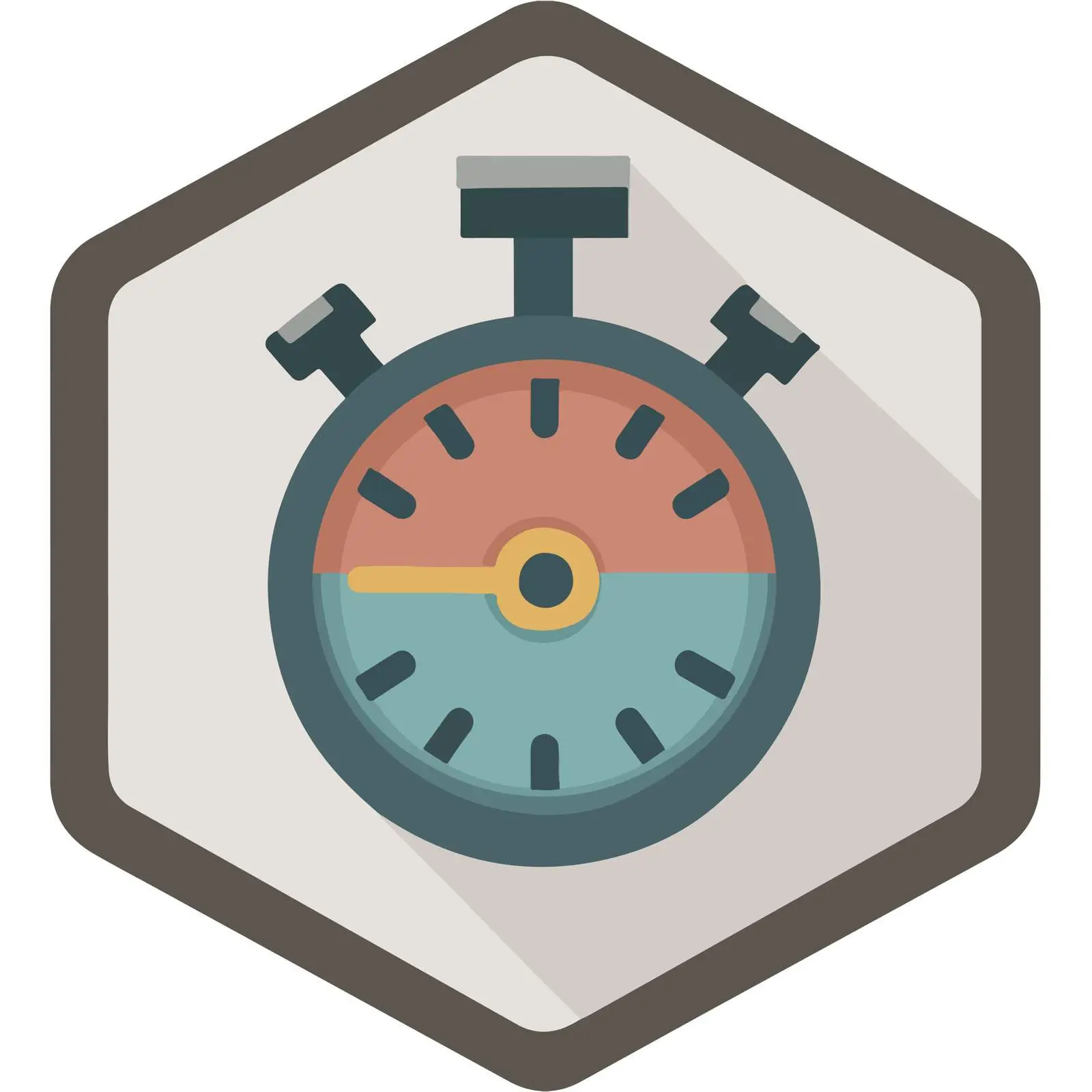 Stopwatch Icon in Flat Design — free download from Dotvec
