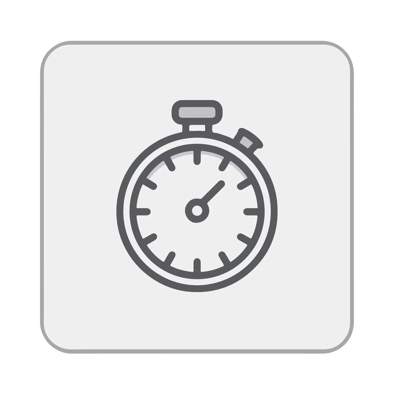 Minimal Stopwatch Icon — free download from Dotvec