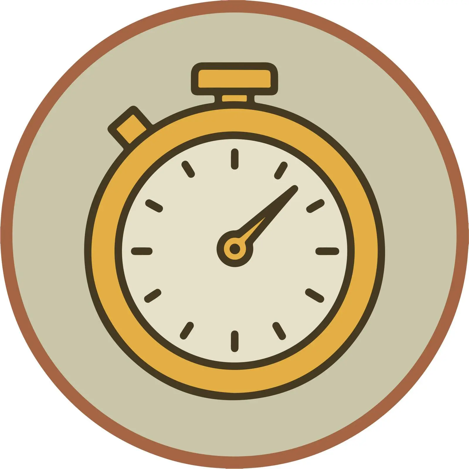 Stopwatch Monoline Icon — free download from Dotvec