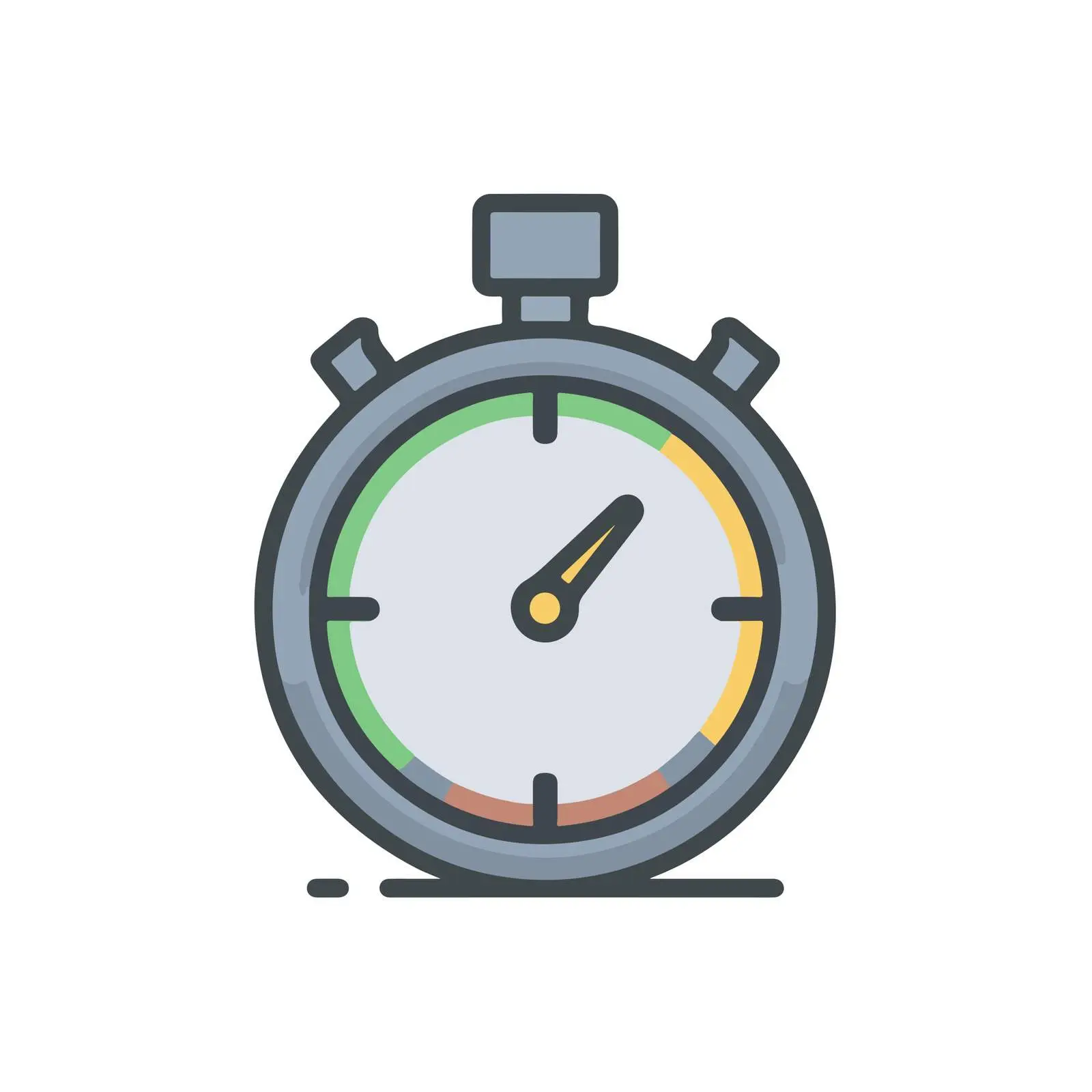 Stopwatch Icon in Flat Design — free download from Dotvec