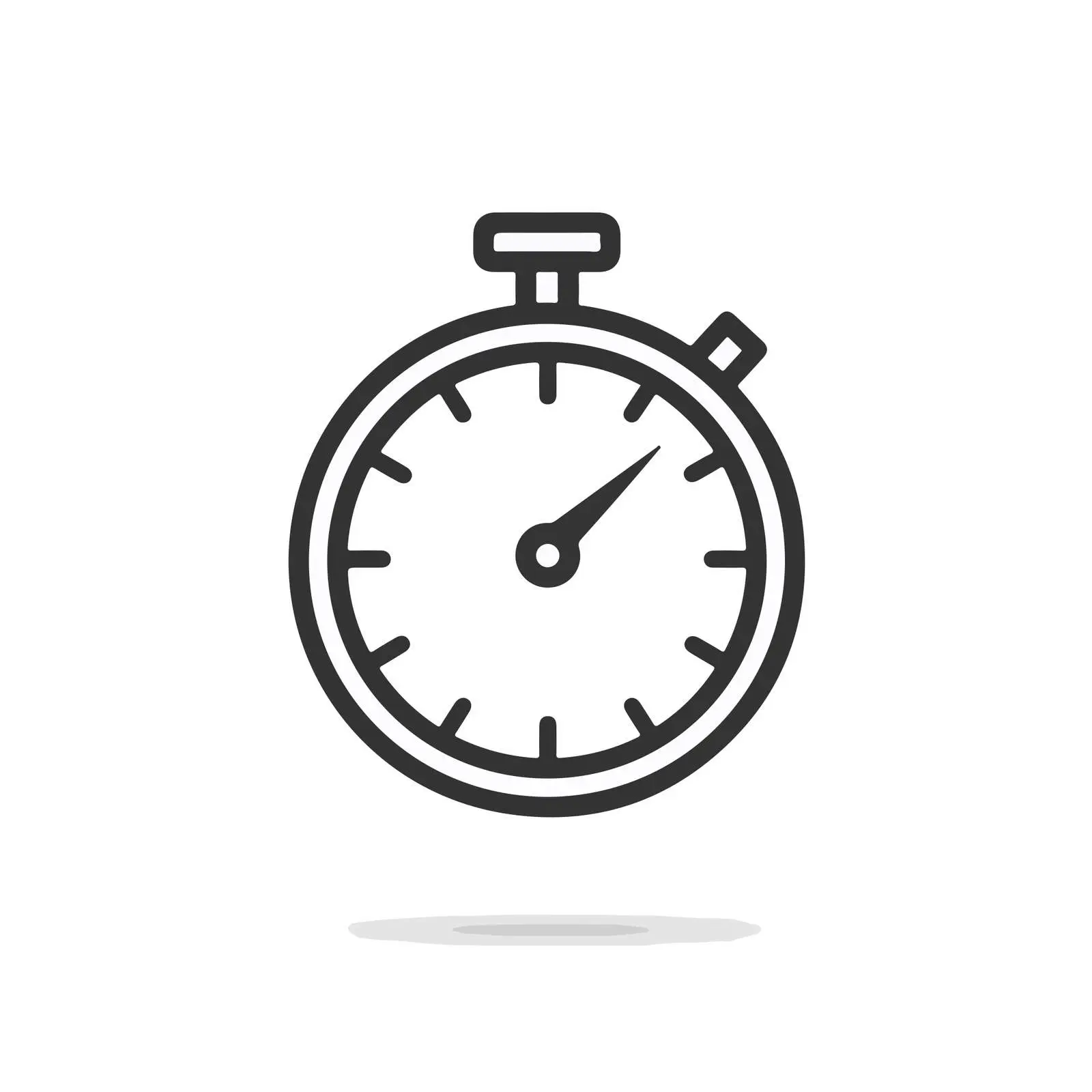 Minimal Stopwatch Icon — free download from Dotvec