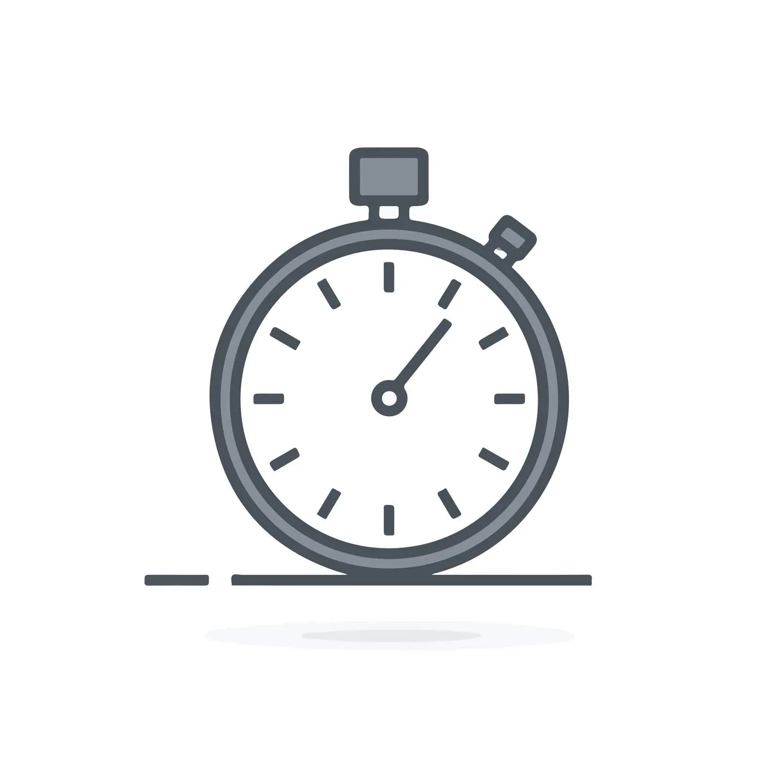 Stopwatch Flat Icon Design — free download from Dotvec