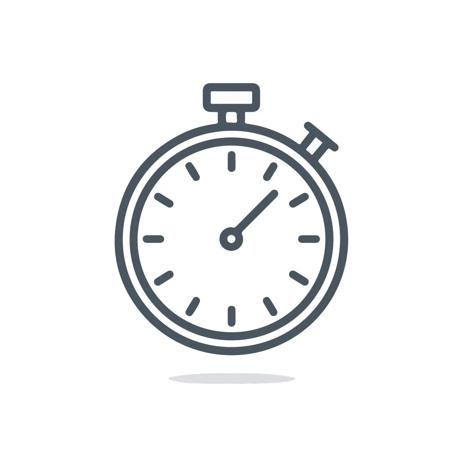 Stopwatch Flat Icon Design — free download from Dotvec