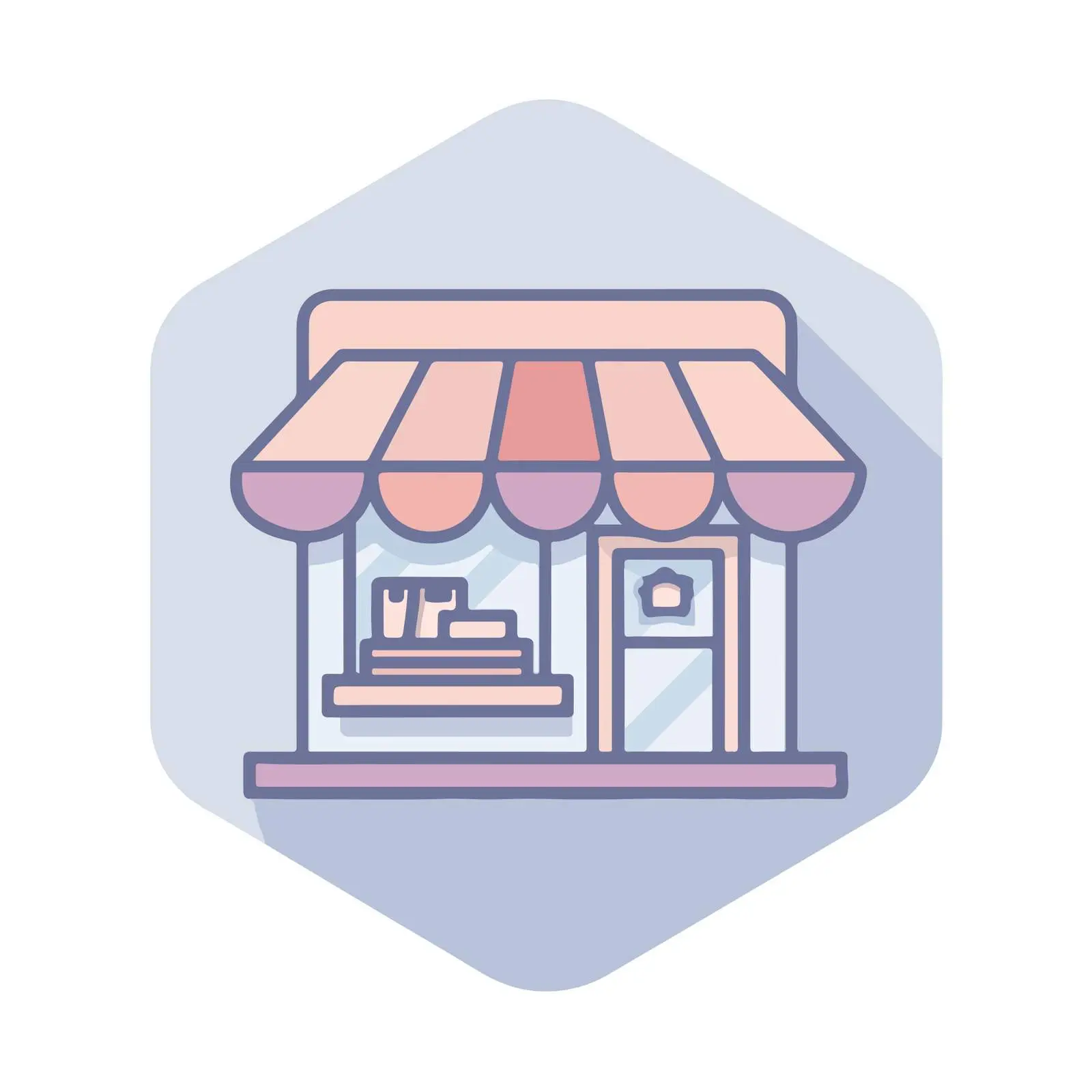 Minimalist Storefront Icon — free download from Dotvec