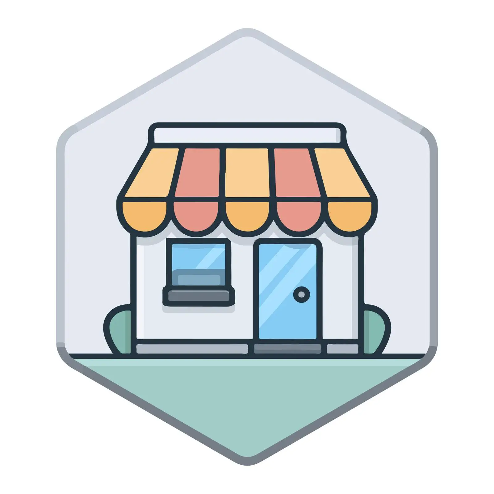 Minimalist Storefront Icon — free download from Dotvec