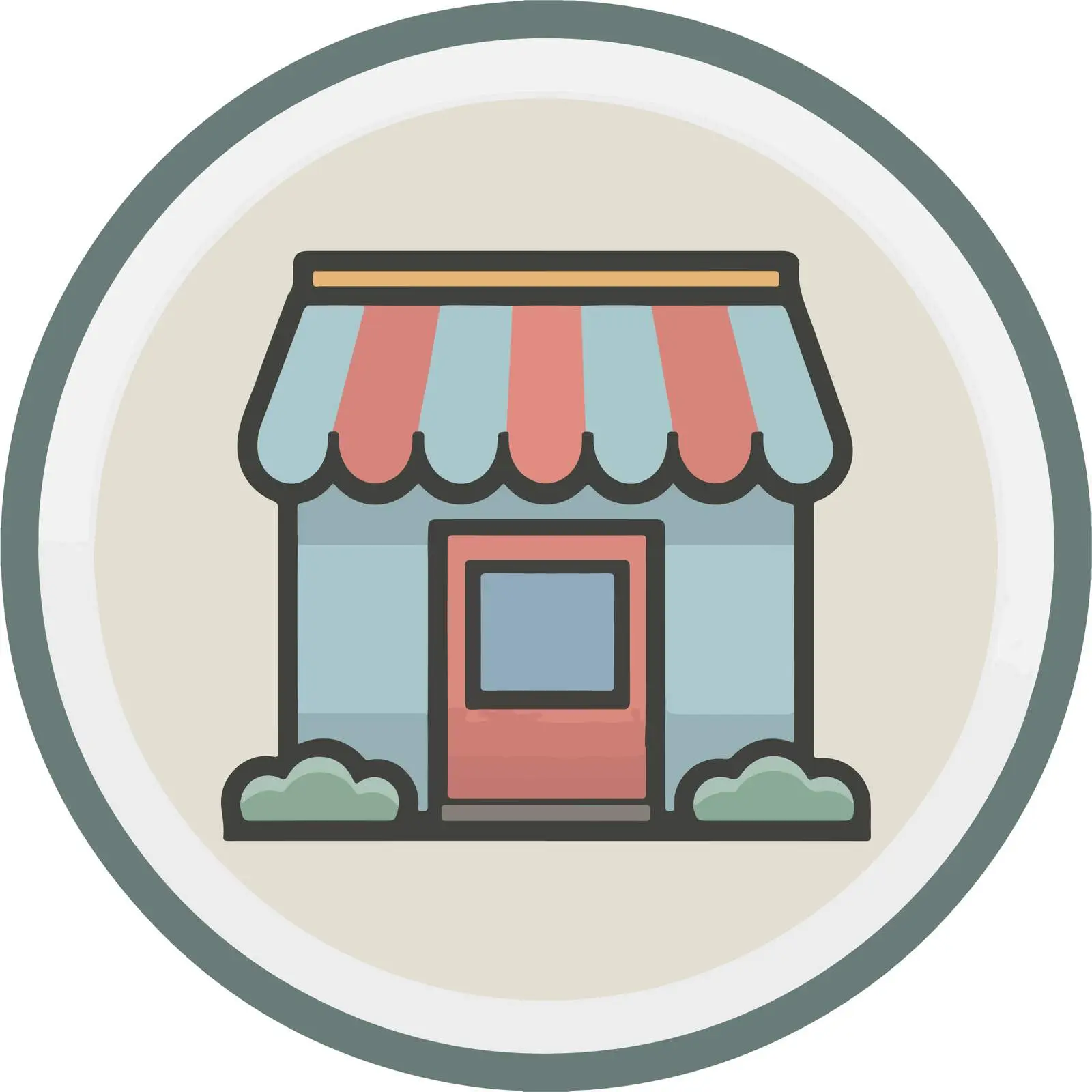 Storefront Pictogram Icon Design — free download from Dotvec