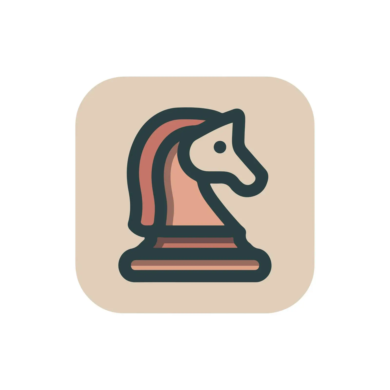 Chess Knight Strategy Icon — free download from Dotvec