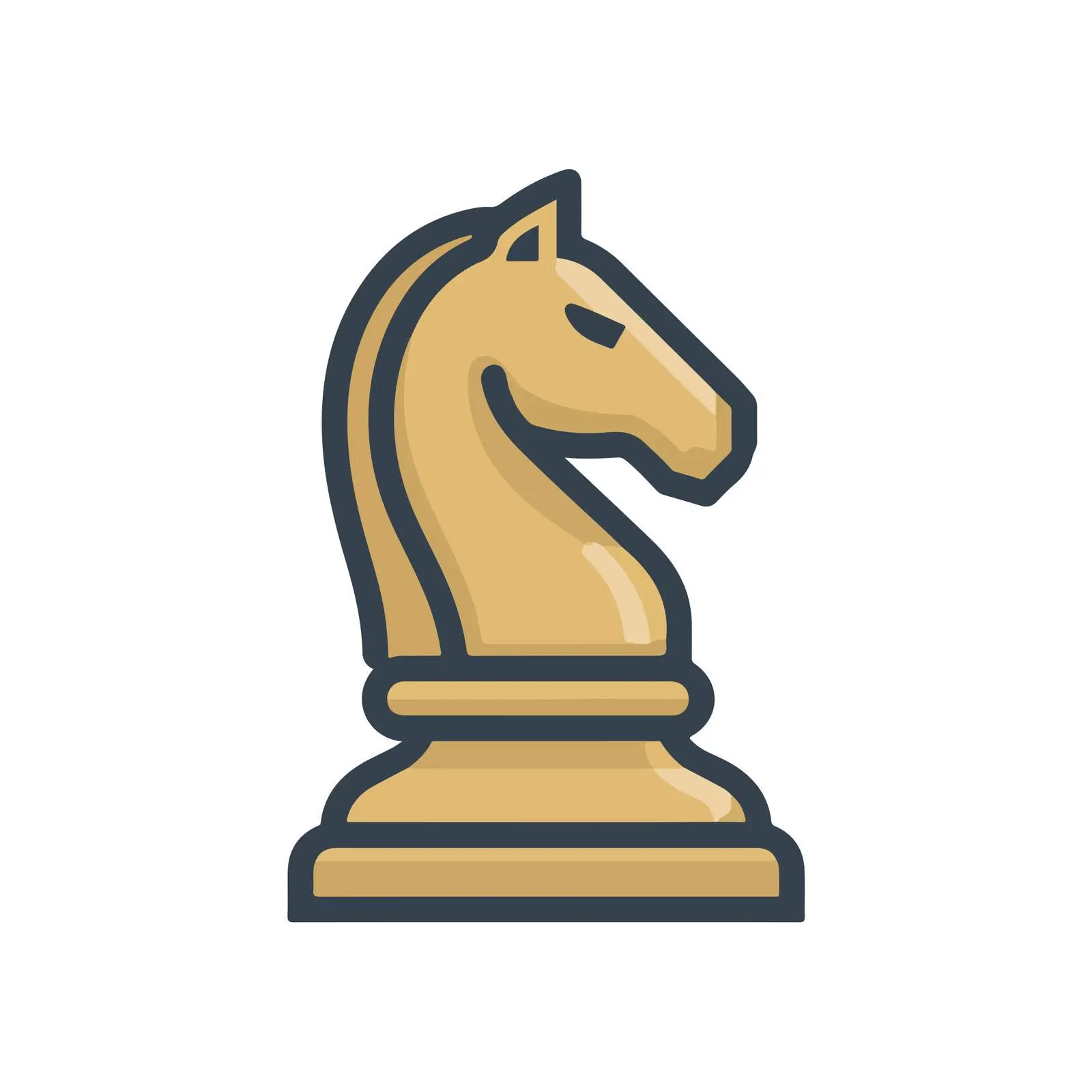 Chess Knight Strategy Icon — free download from Dotvec