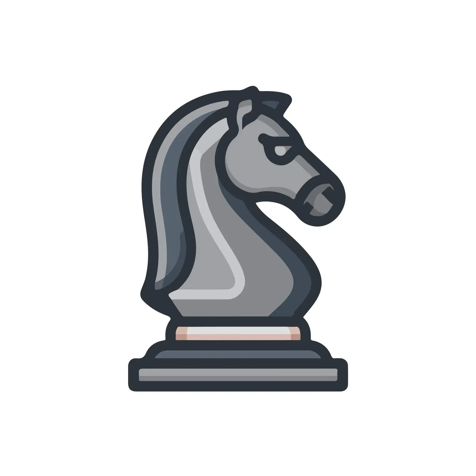 Chess Knight Strategy Icon — free download from Dotvec