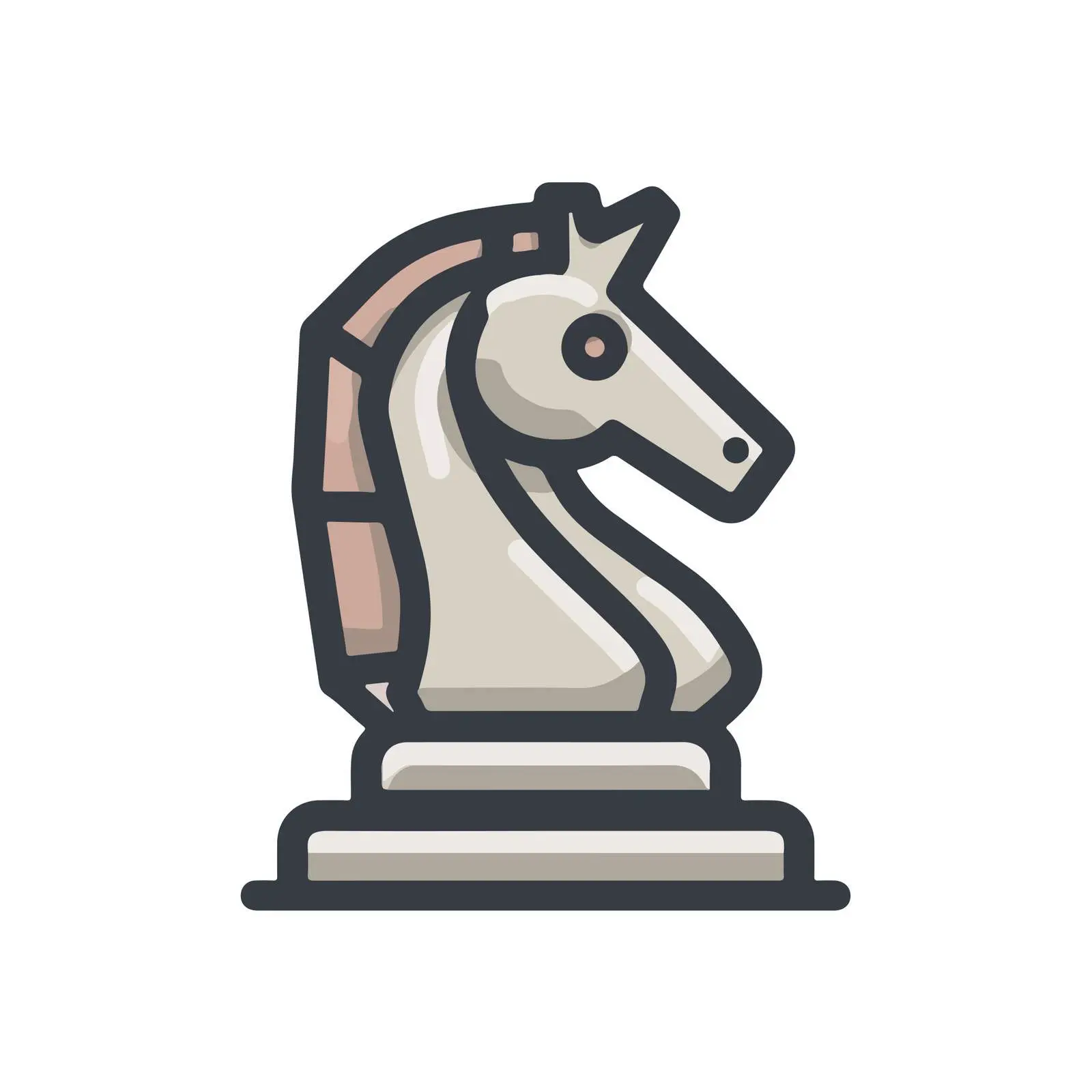 Chess Knight Strategy Icon — free download from Dotvec