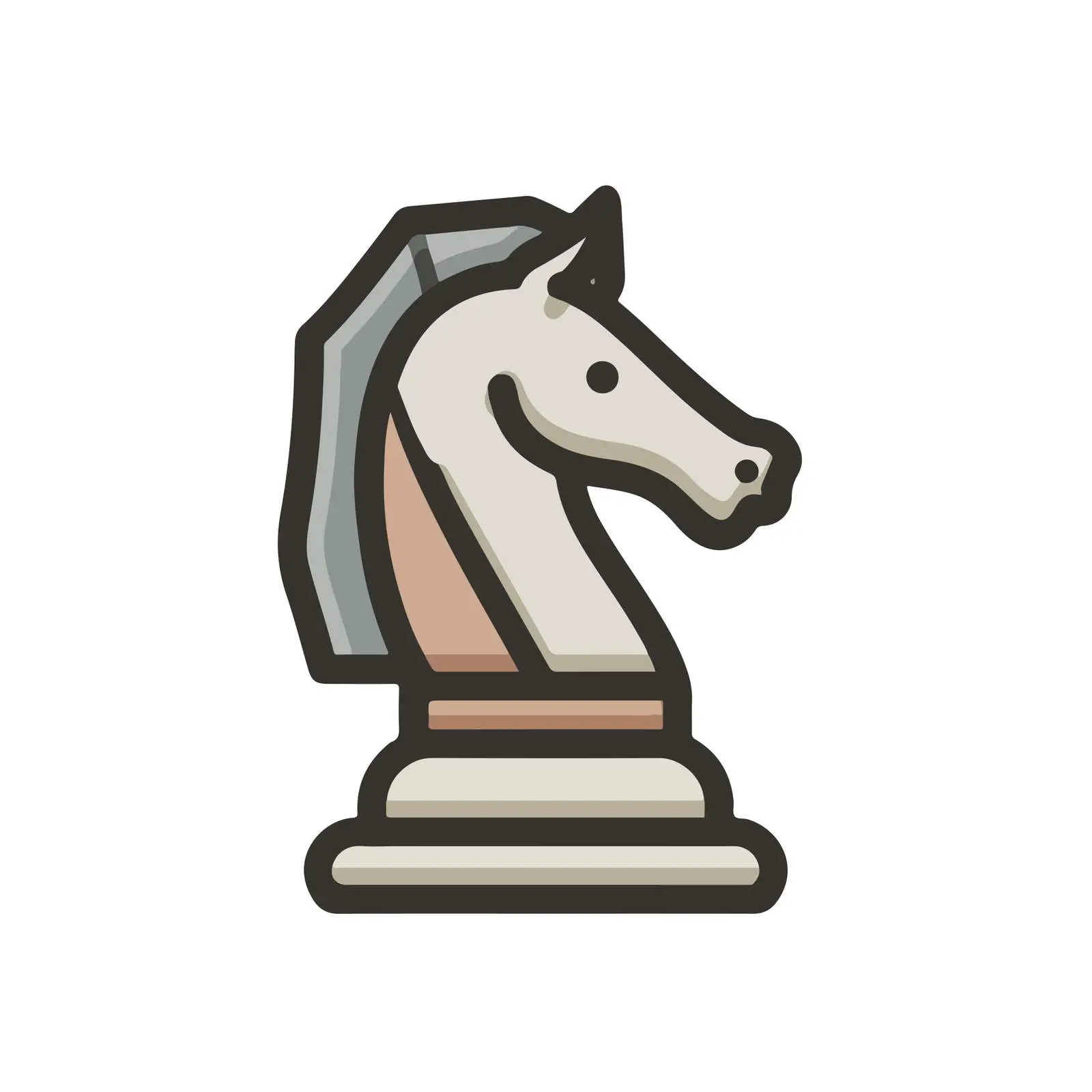 Chess Knight Strategy Icon — free download from Dotvec