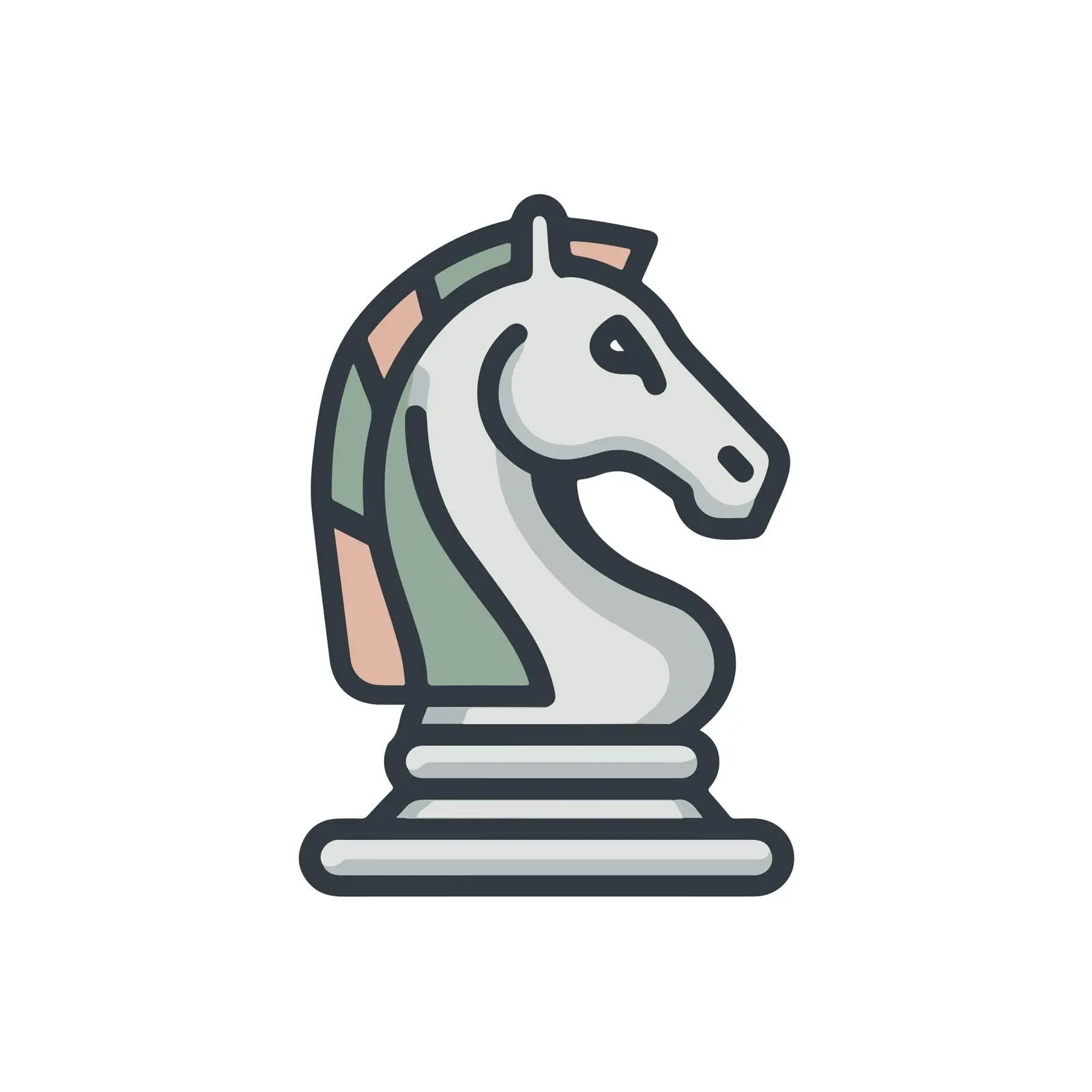 Chess Knight Strategy Icon — free download from Dotvec