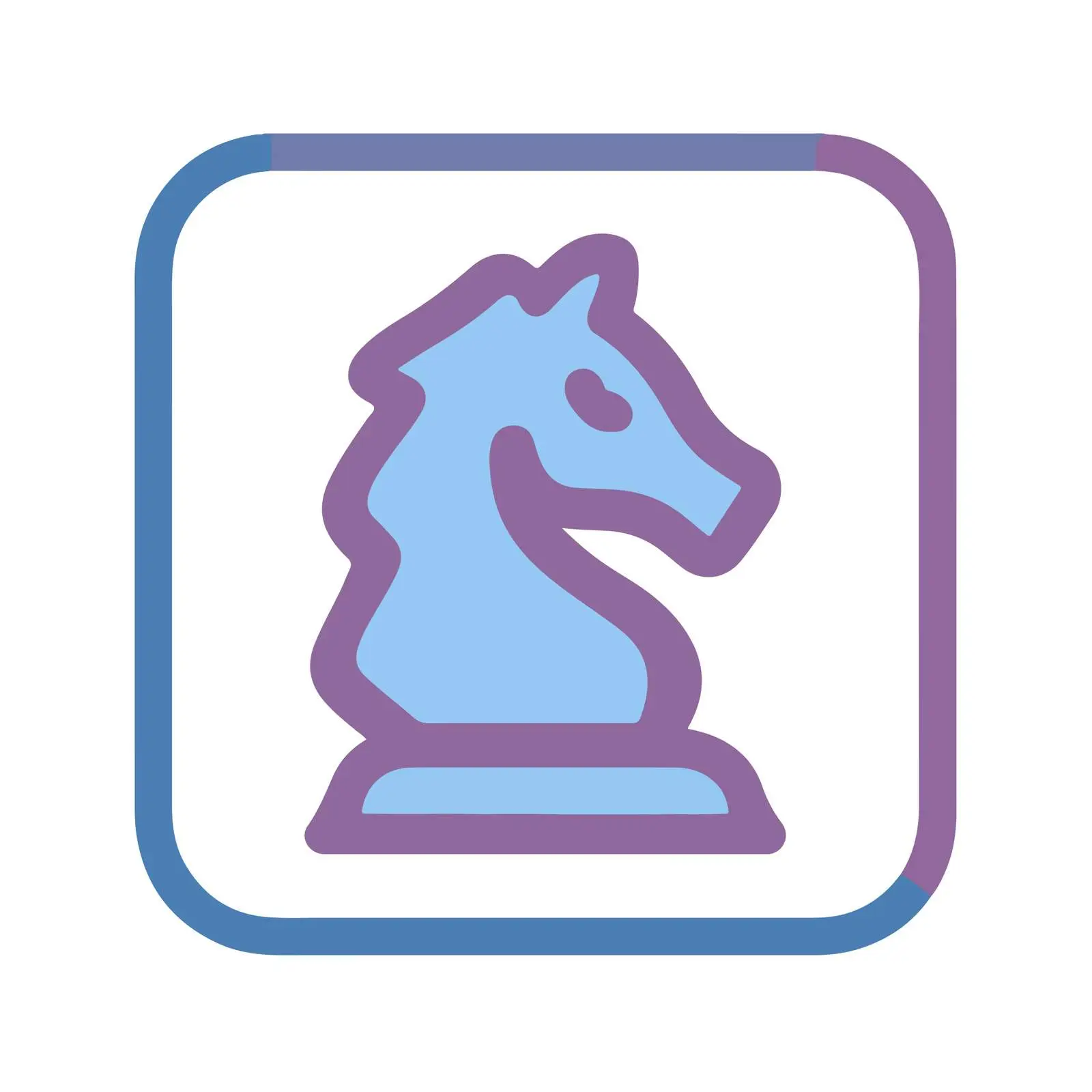 Minimal Chess Knight Icon — free download from Dotvec