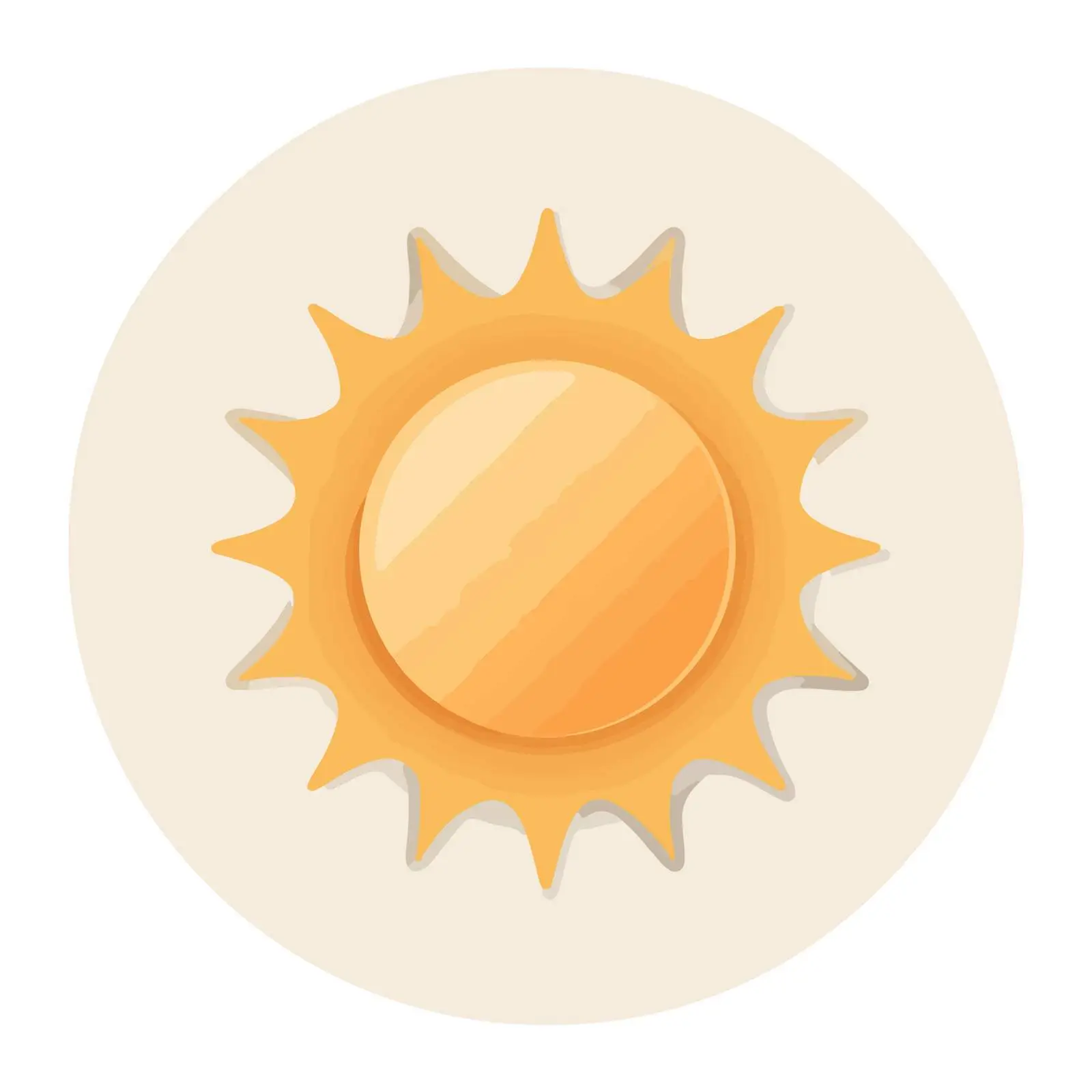 Minimalist Sun Icon — free download from Dotvec