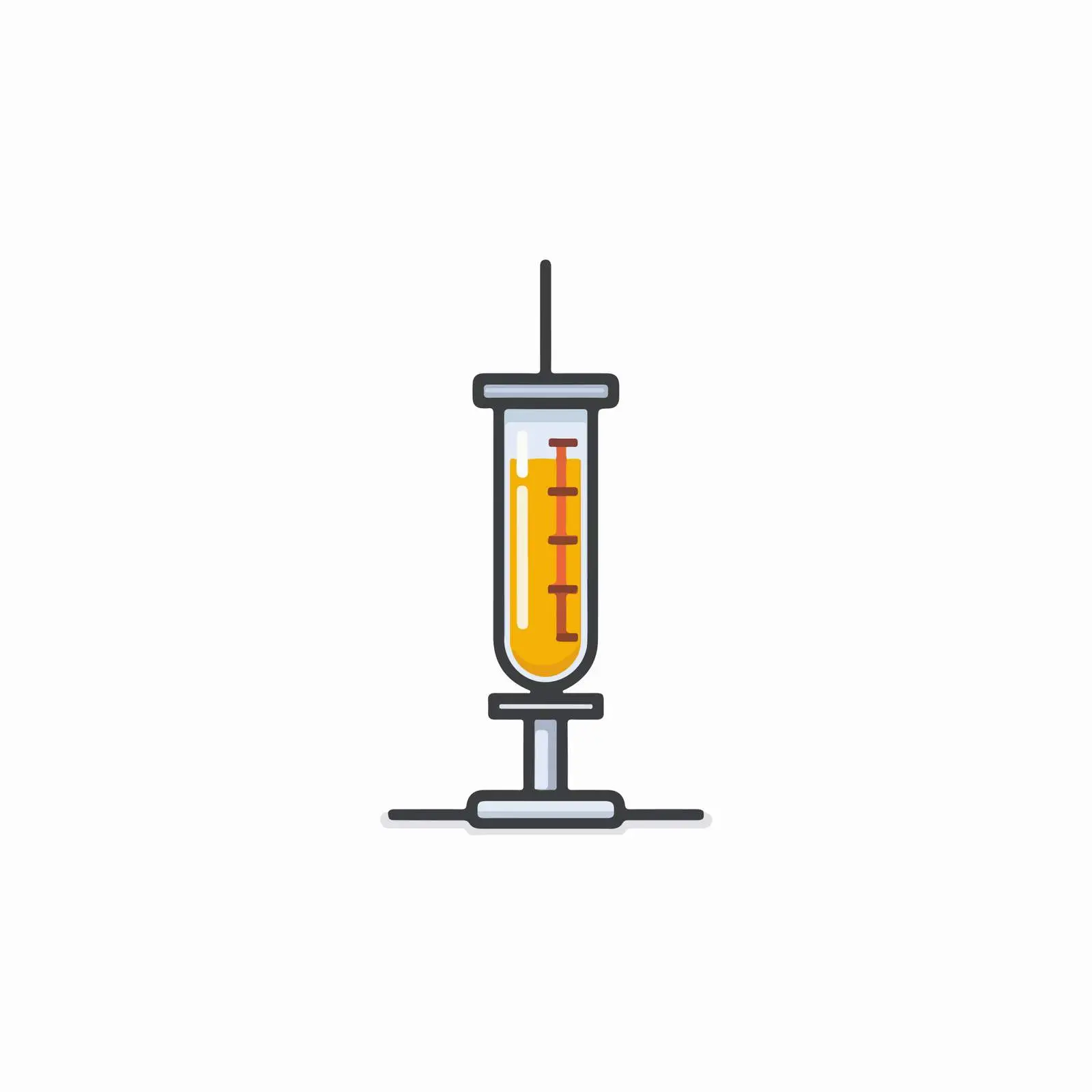 Medical Syringe Flat Icon — free download from Dotvec