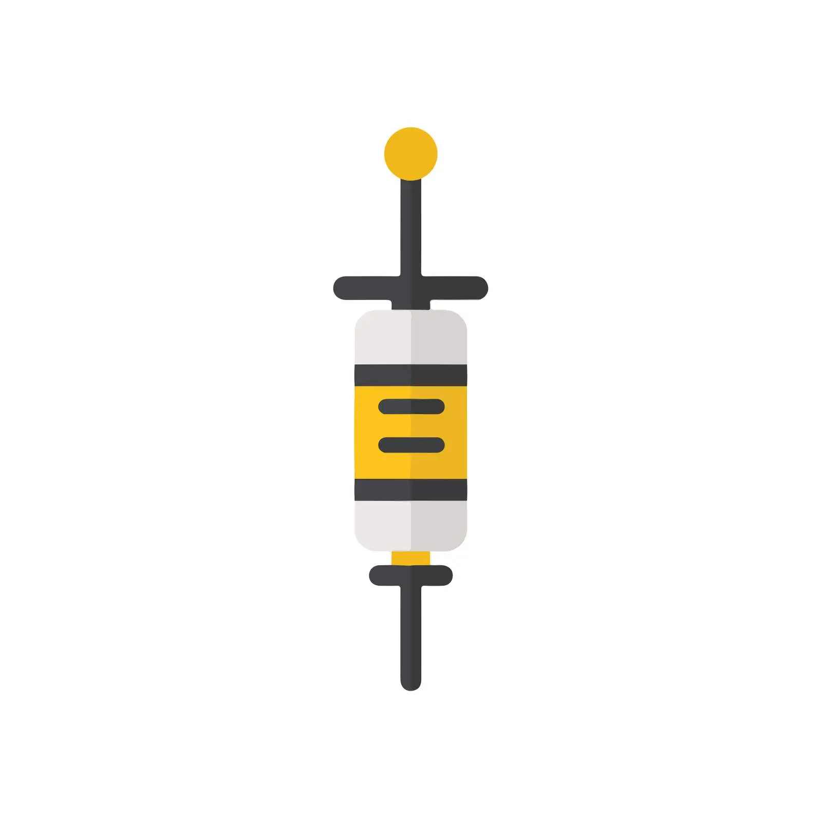 Medical Syringe Icon – free flat pal image from Dotvec