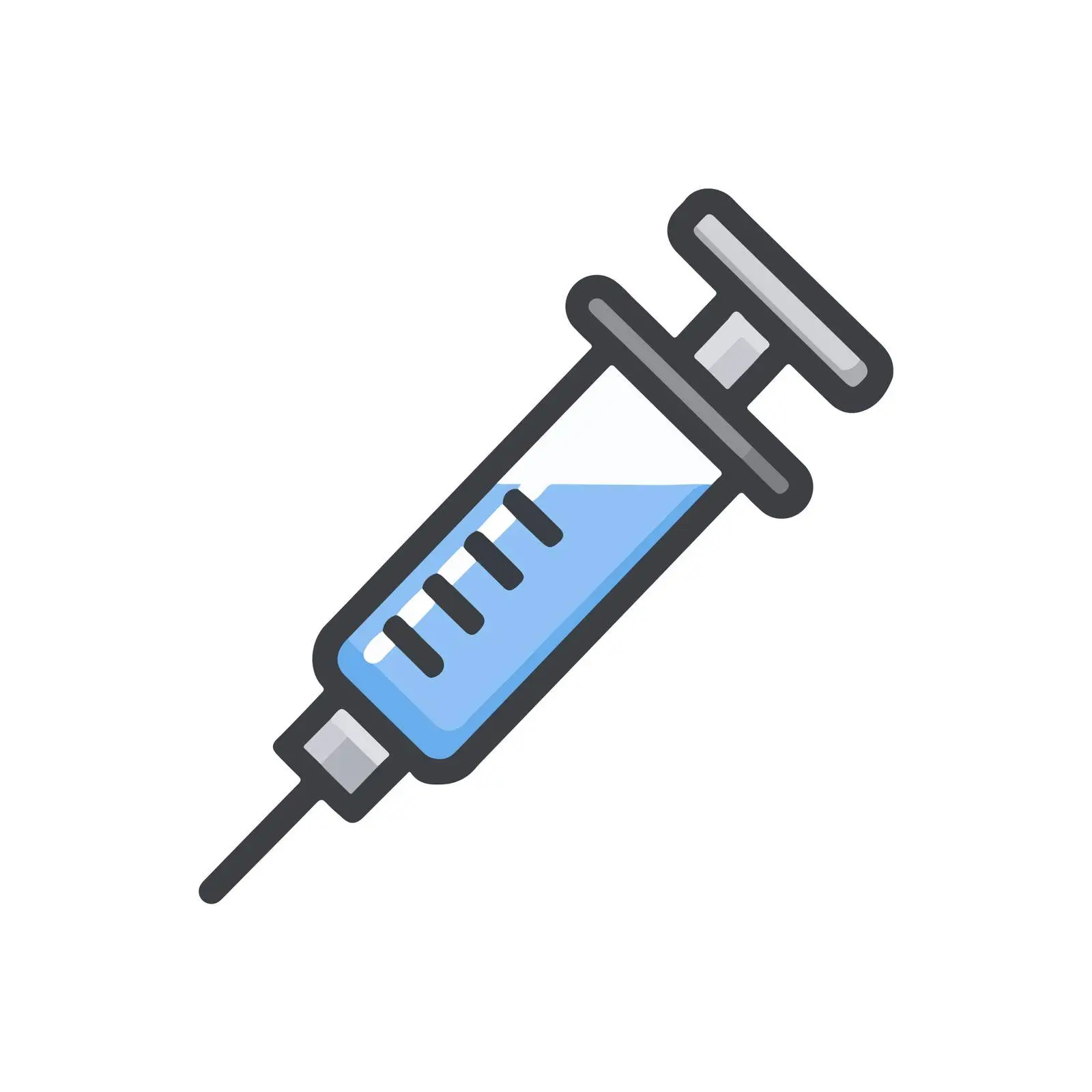 Medical Syringe Icon Design — free download from Dotvec